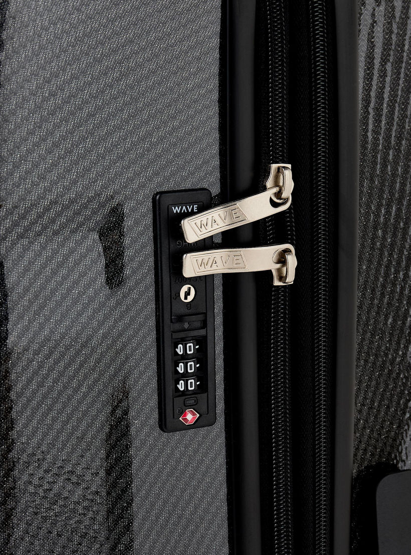 WAVE Textured Trolley Bag with Retractable Handle - 24 inches Check-In Bag-travel-luggagesandbags-luggage-image-4