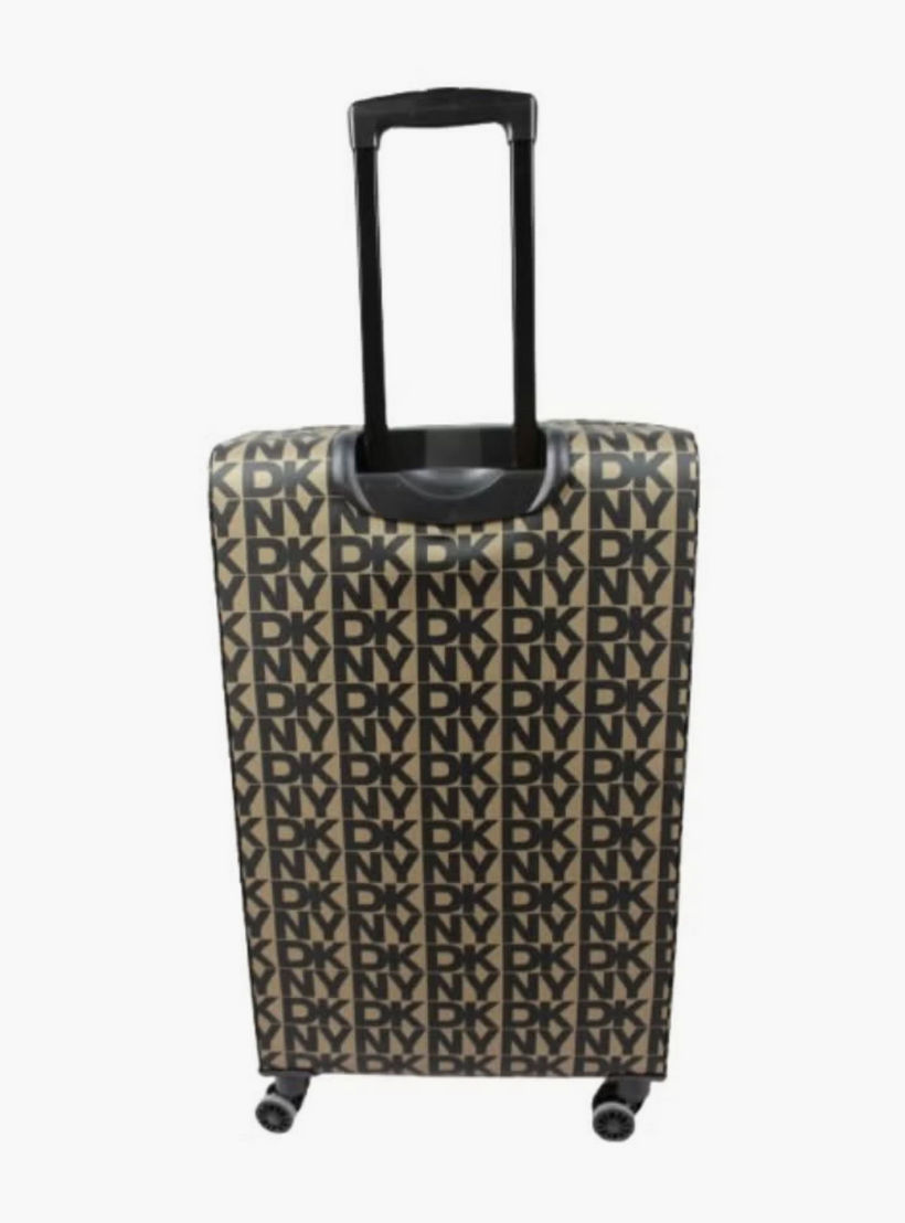 DKNY Monogram Print Softcase Luggage Trolley with Retractable Handle - 20 inches Cabin Bag-travel-luggagesandbags-luggage-image-2