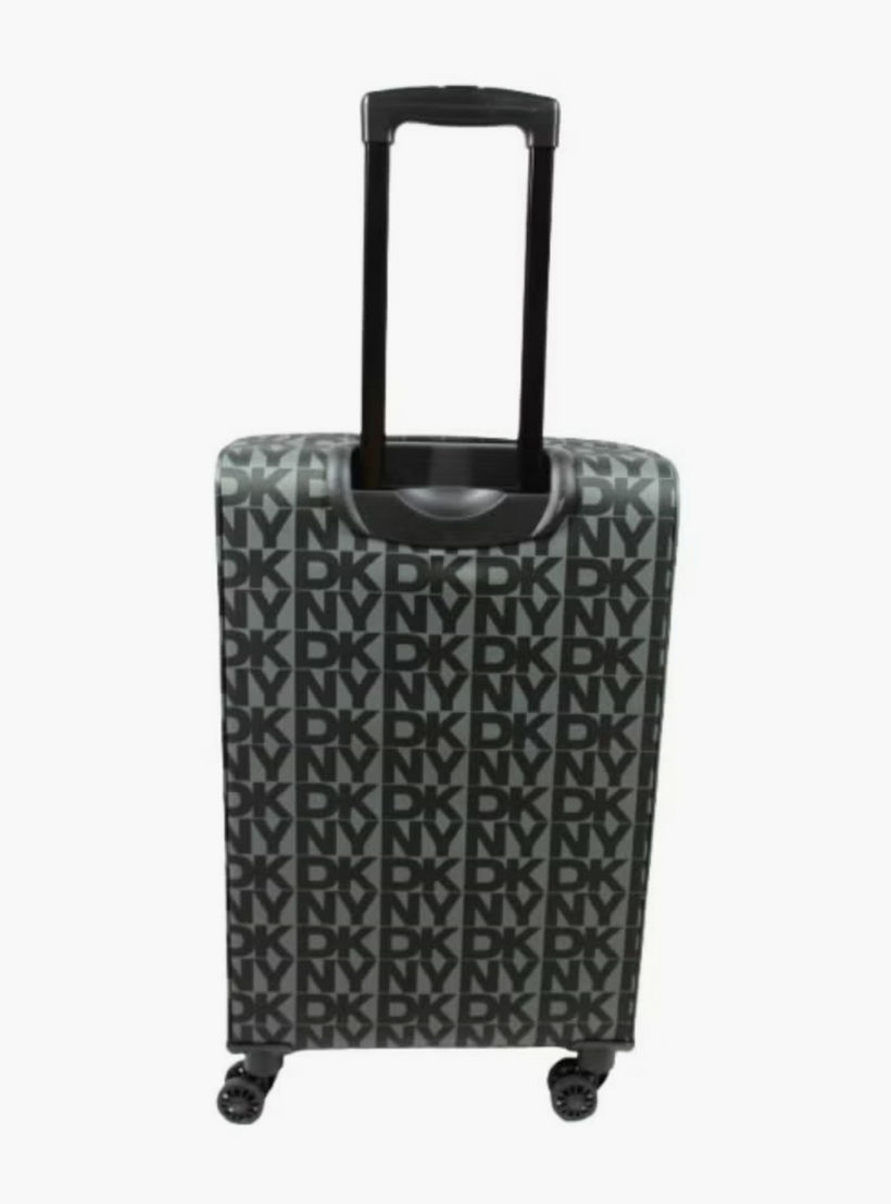 DKNY Monogram Print Softcase Luggage Trolley with Retractable Handle - 28 inches Check-In Bag-travel-luggagesandbags-luggage-image-2
