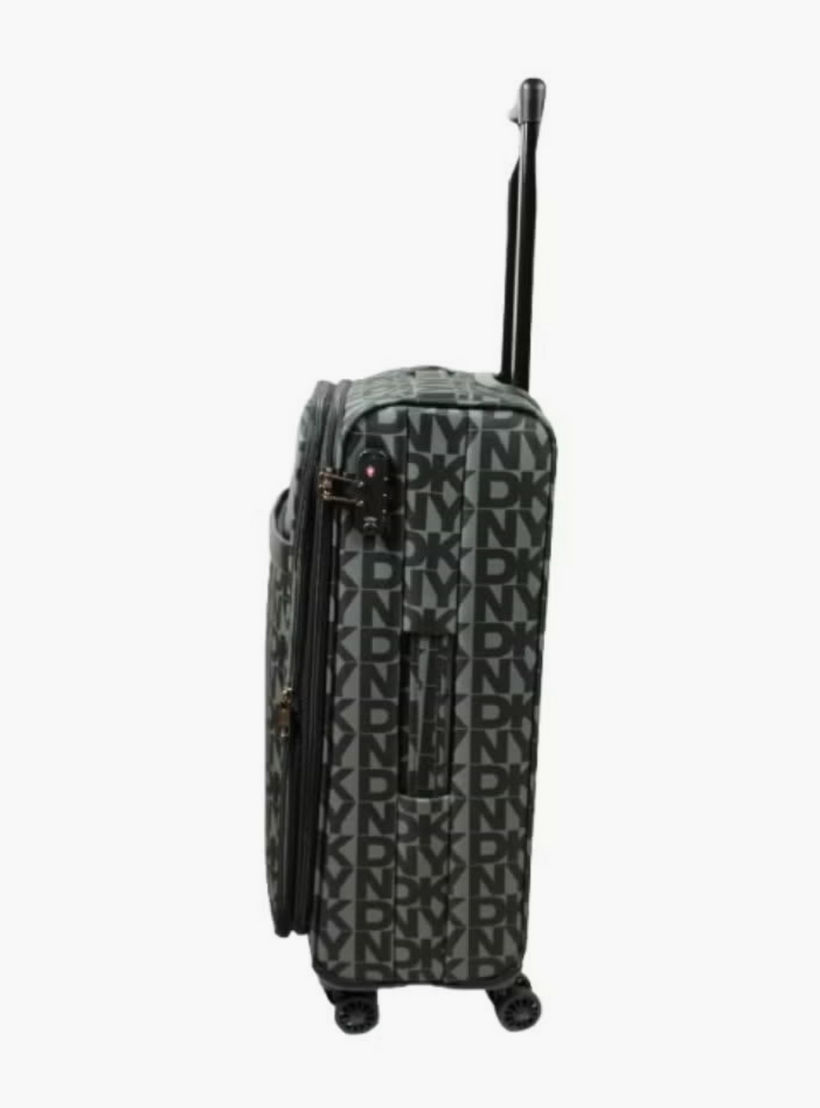 DKNY Monogram Print Softcase Luggage Trolley with Retractable Handle - 28 inches Check-In Bag-travel-luggagesandbags-luggage-image-3