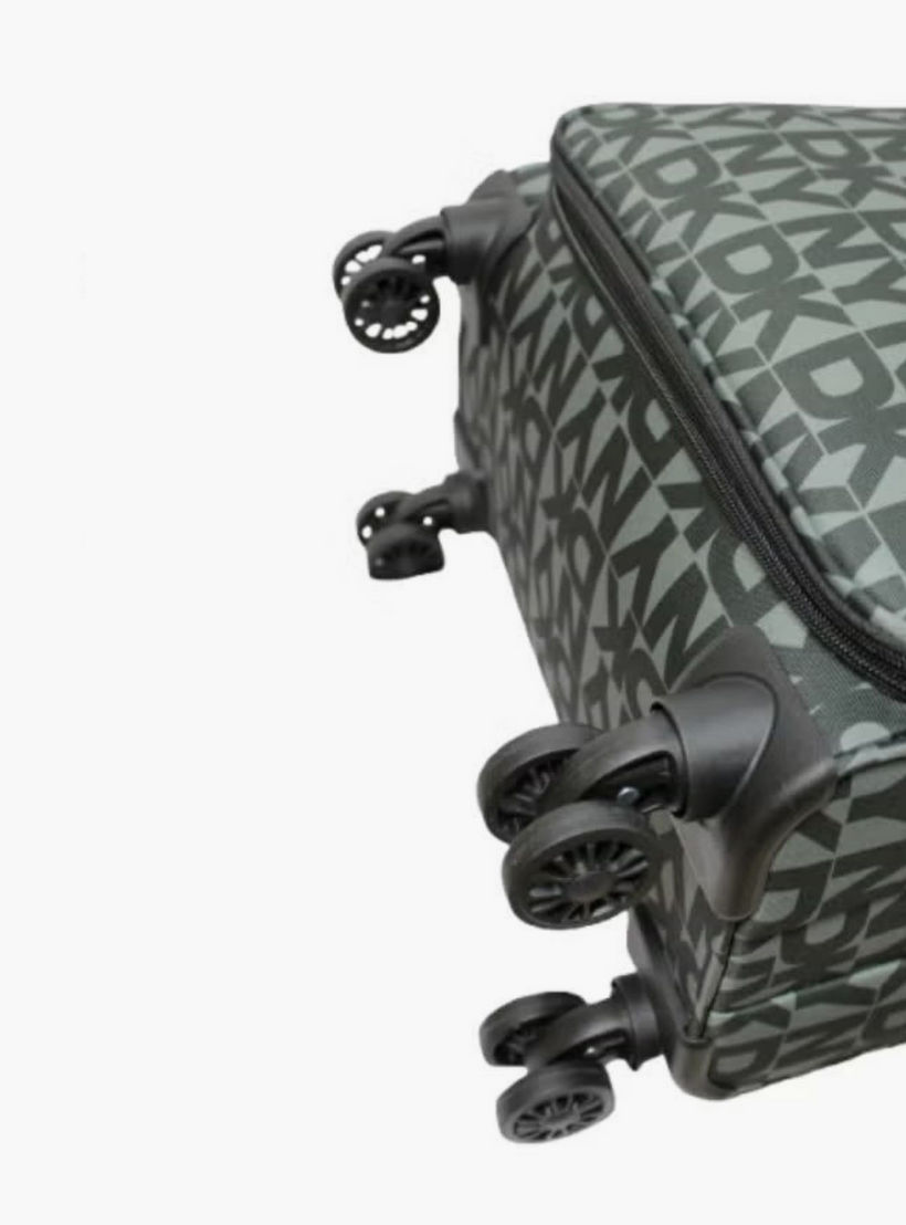 DKNY Monogram Print Softcase Luggage Trolley with Retractable Handle - 28 inches Check-In Bag-travel-luggagesandbags-luggage-image-5