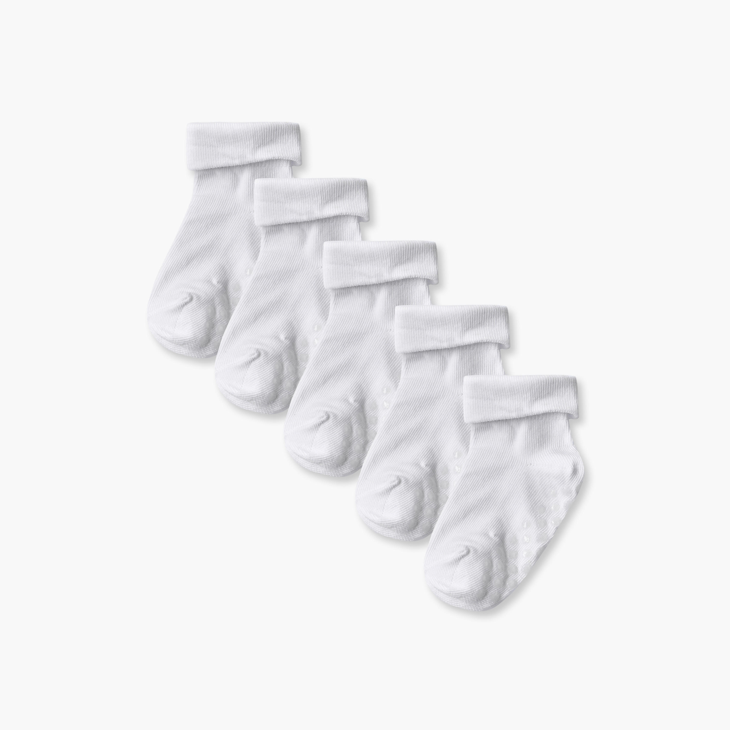 Pack of 5 Barefeet Cotton Ankle Length Baby Girls Socks-girls-accessories-socks-image-1