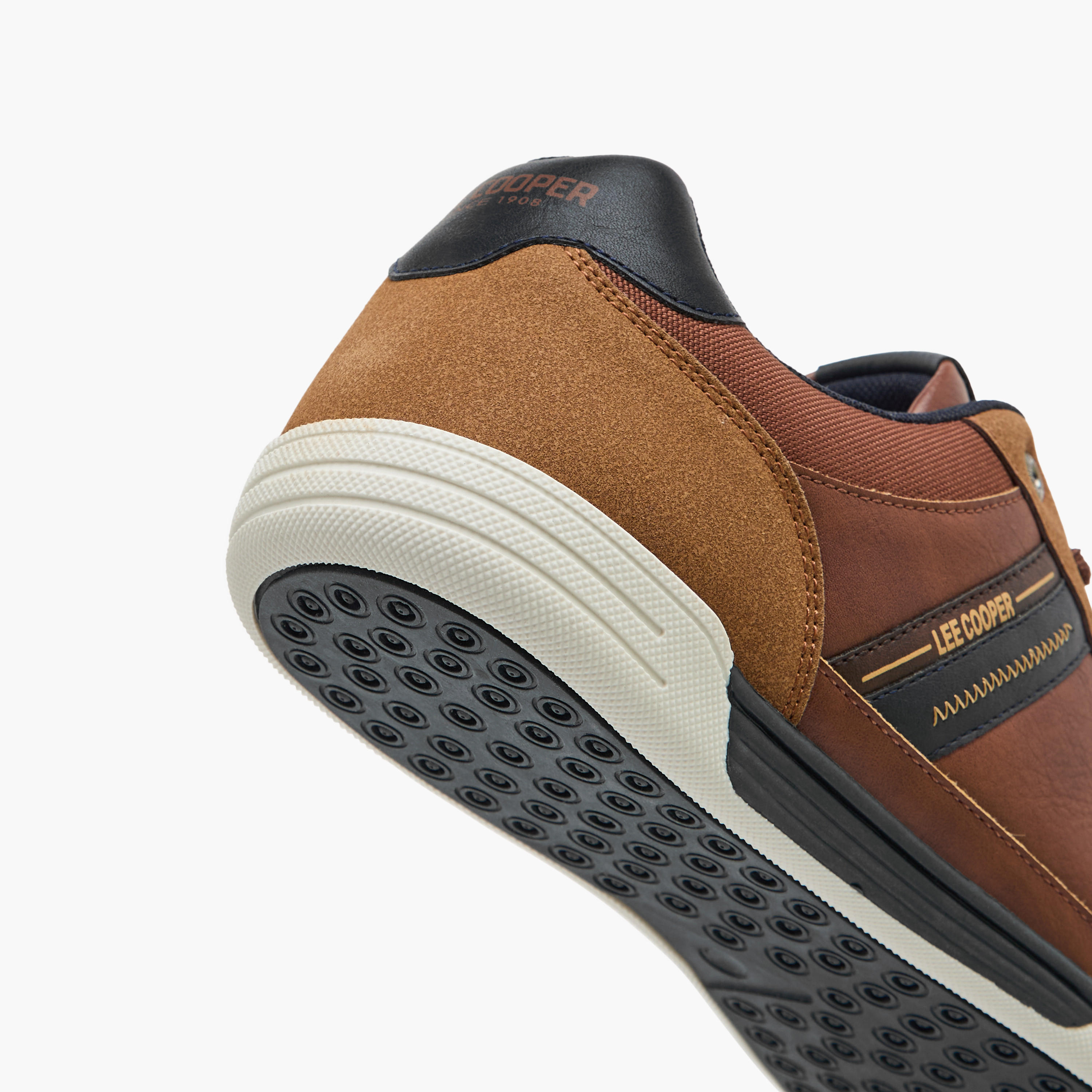 Lee Cooper Men's Panelled Sneakers with Lace-Up Closure-men-shoes-sneakers-image-5