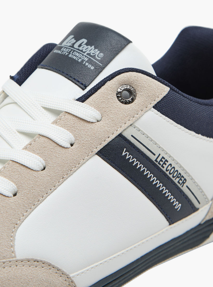 Lee Cooper Men's Panelled Sneakers with Lace-Up Closure-men-shoes-sneakers-image-4