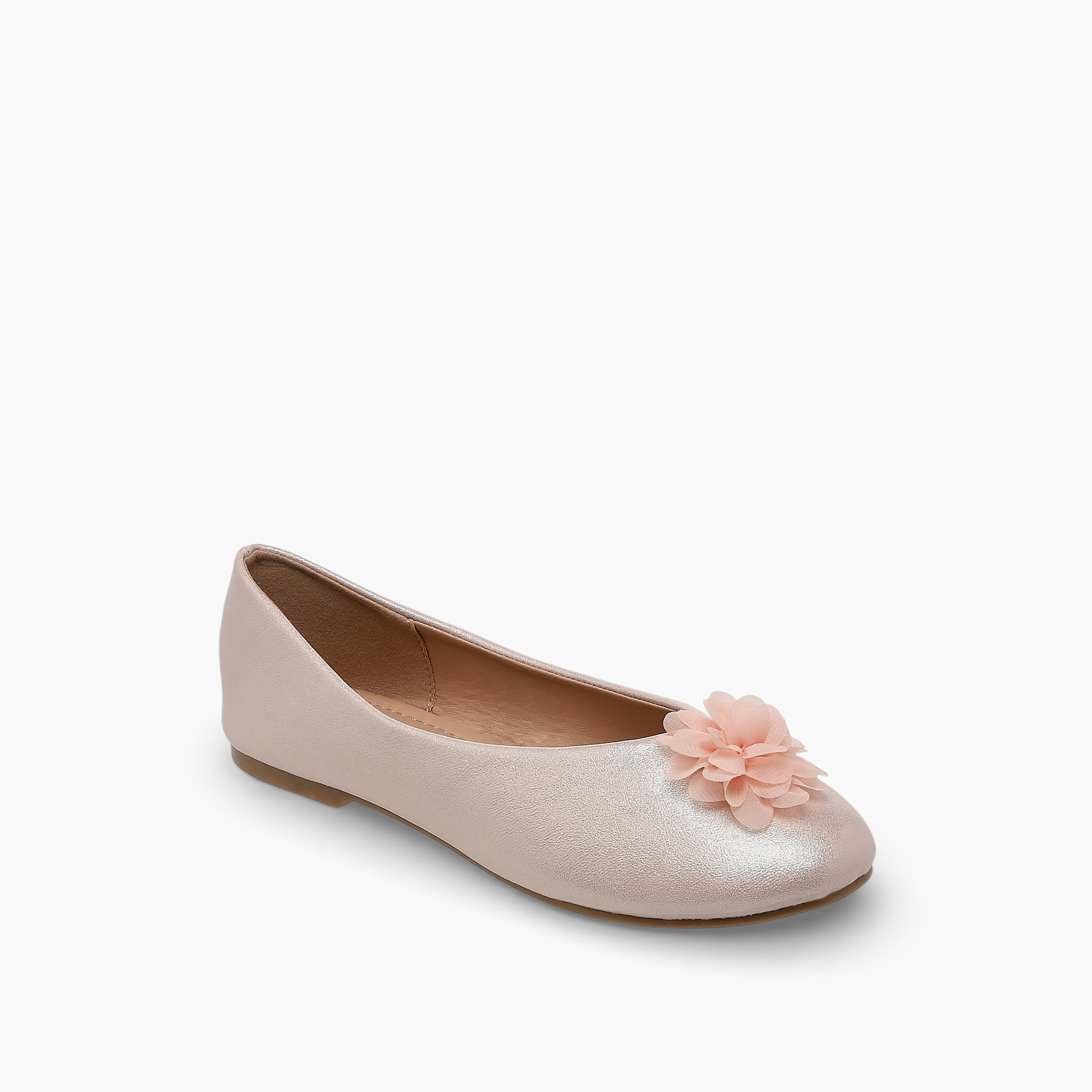 حذاء باليرينا بزينة أزهار للبنات من فلورا بيلا-girls-shoes-ballerinas-image-2