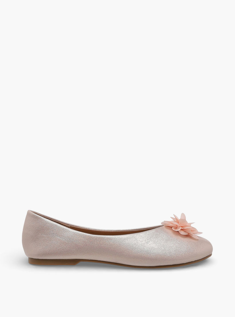 حذاء باليرينا بزينة أزهار للبنات من فلورا بيلا-girls-shoes-ballerinas-image-3