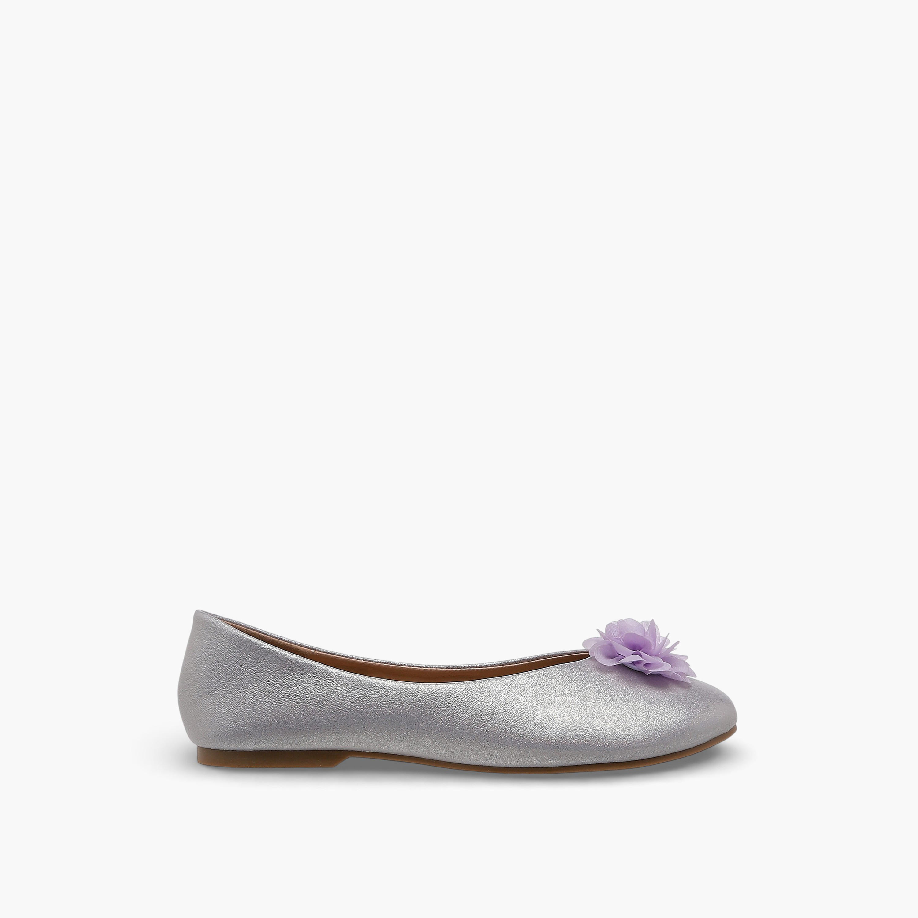 Flora Bella Girls Floral Accent Ballerina Shoes-girls-shoes-ballerinas-image-3
