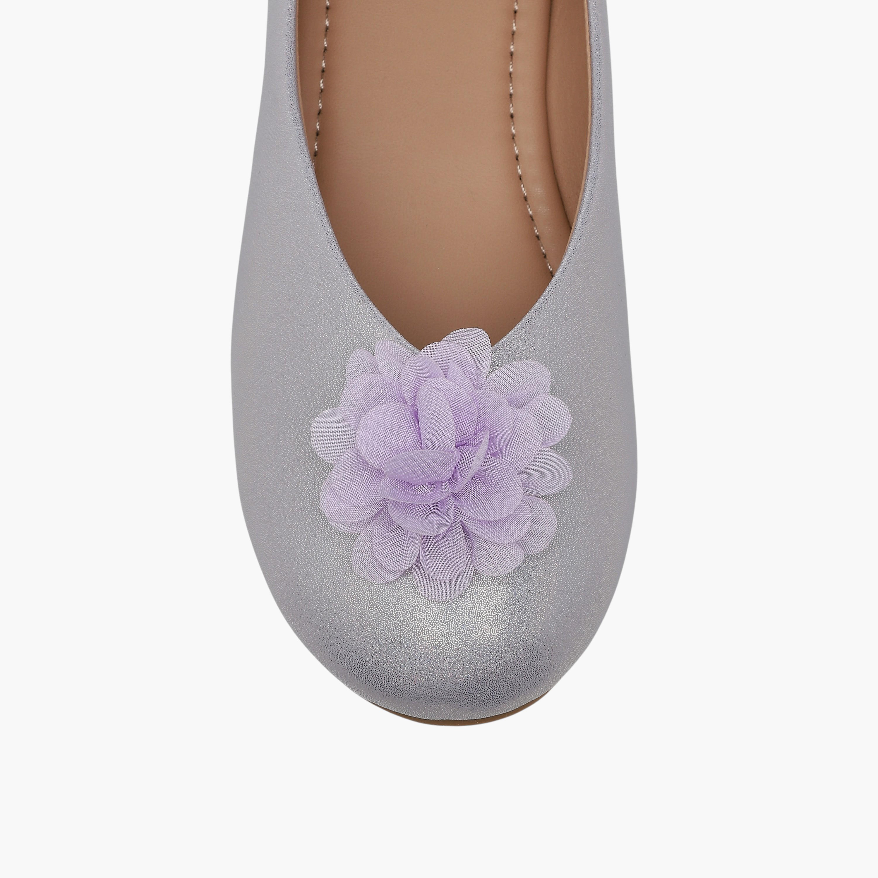 Flora Bella Girls Floral Accent Ballerina Shoes-girls-shoes-ballerinas-image-4