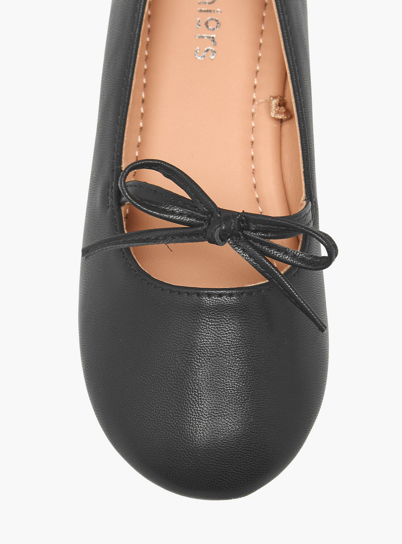 حذاء باليرينا مزين للفتيات من جونيورز-girls-shoes-ballerinas-image-4