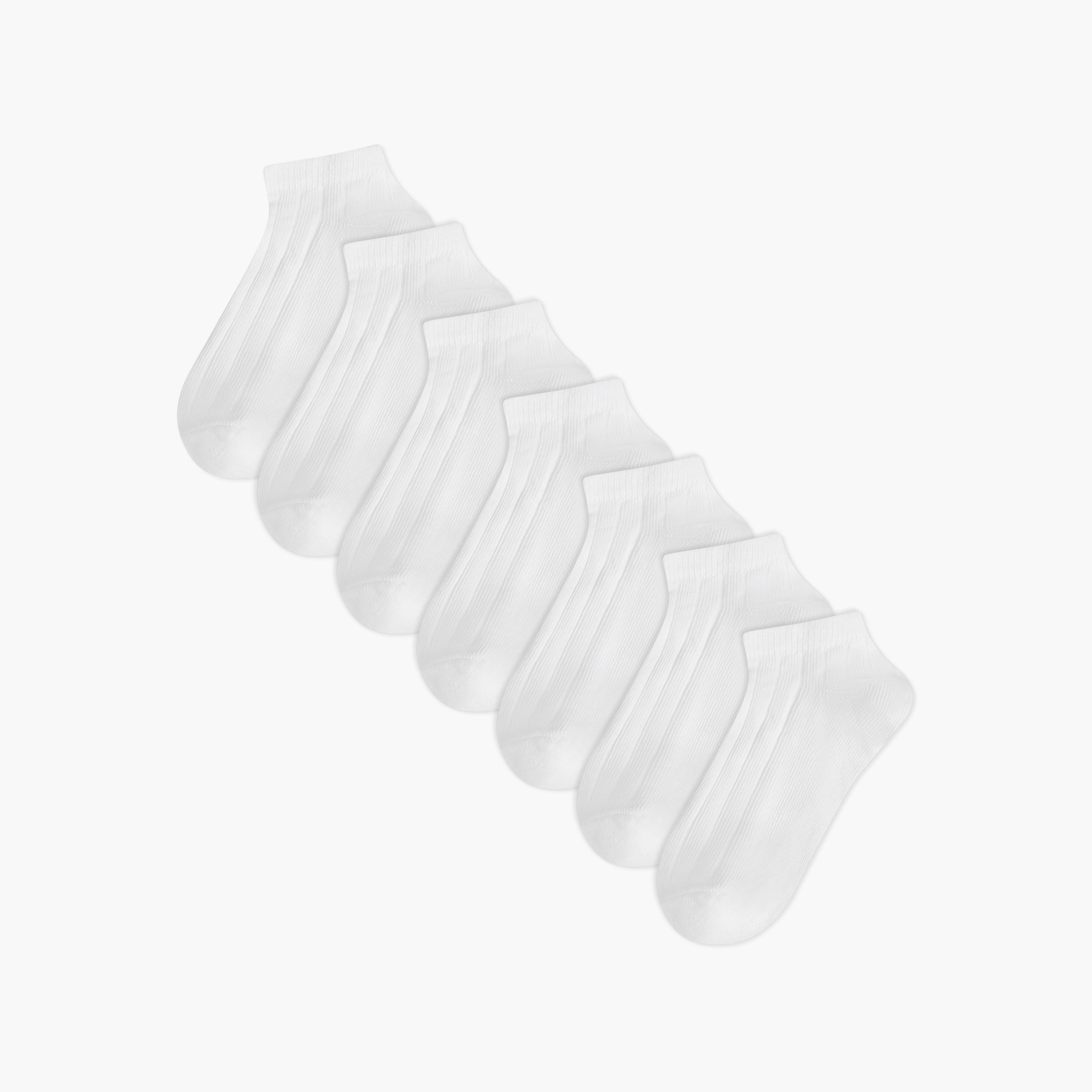 Pack of 7 LBL by Shoexpress Boys Socks Non Terry Ankle Length-girls-accessories-socks-image-1