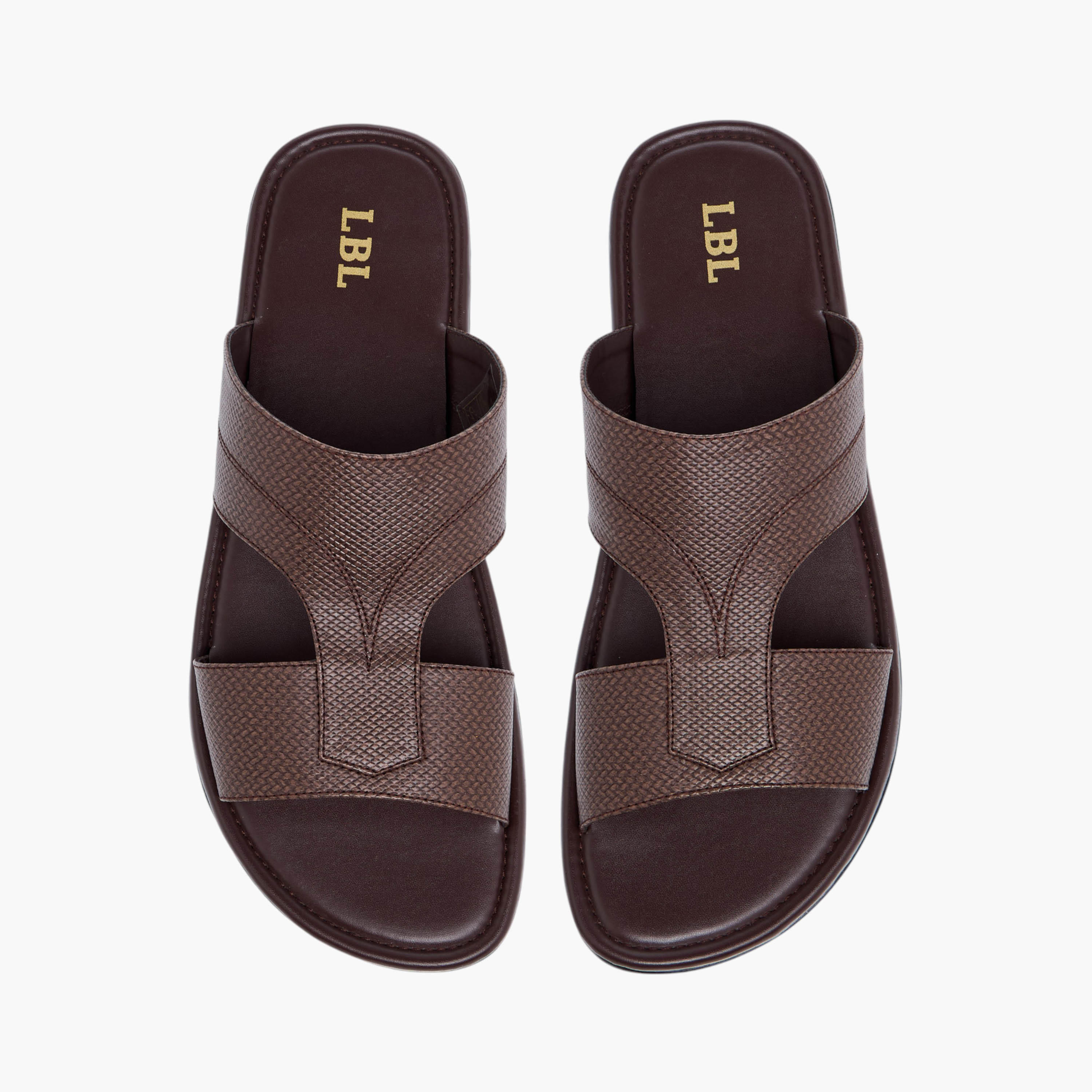 صندل عربي بارز الملمس سهل الارتداء من إل بي إل من شو إكسبرس-men-shoes-sandals-image-1