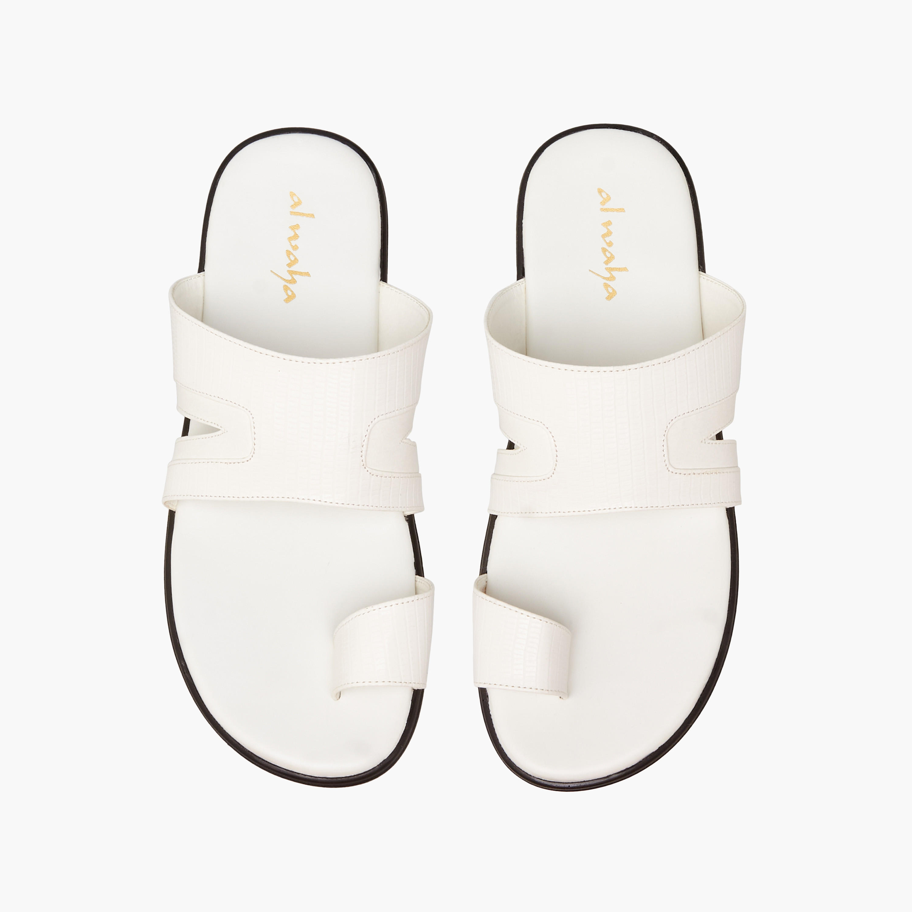 صندل عربي بتفاصيل حلقة إصبع للرجال من الواحة-men-shoes-sandals-image-1