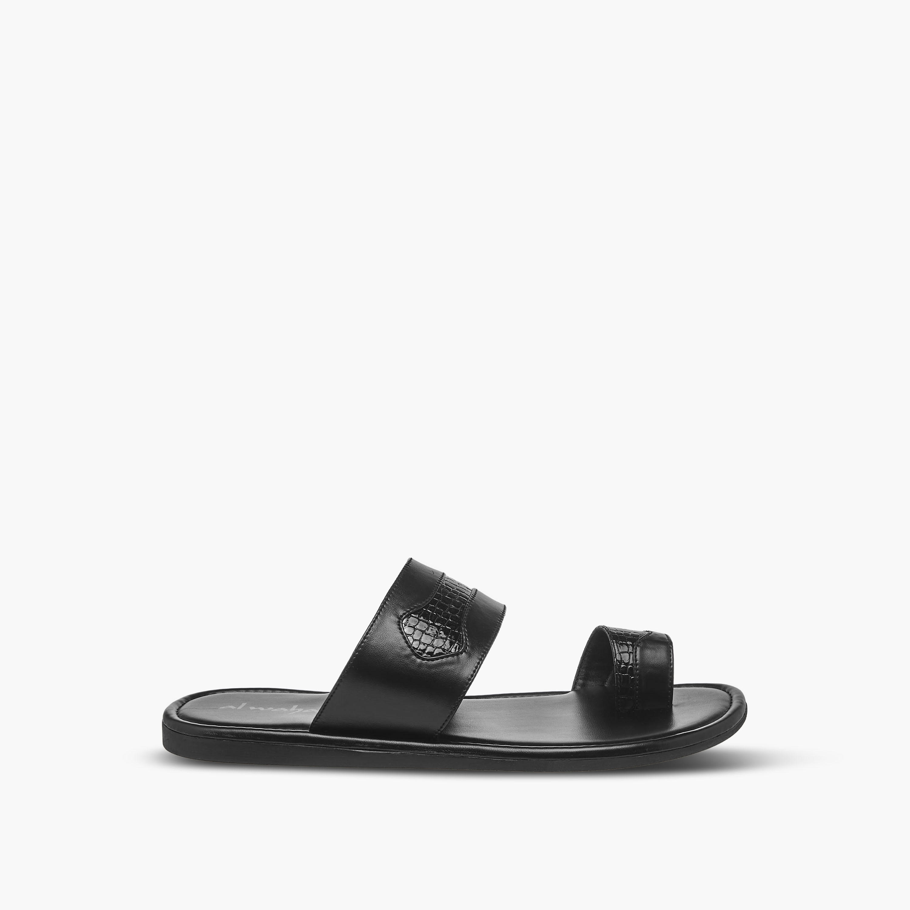 صندل عربي بتفاصيل حلقة إصبع للرجال من الواحة-men-shoes-sandals-image-3