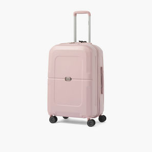 WAVE Solid Hardcase Luggage Trolley with Retractable Handle - 24 inches Check-In Bag-travel-luggagesandbags-image-1