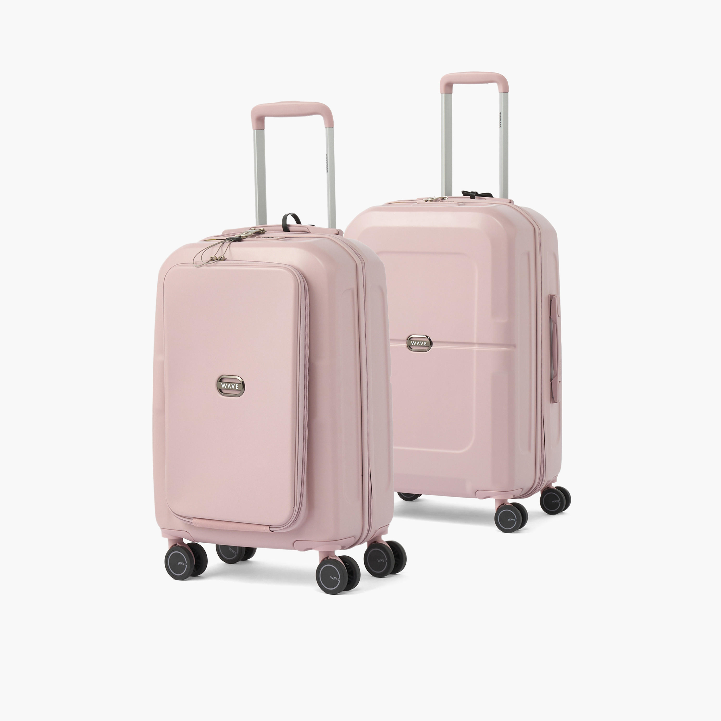 WAVE Solid Hardcase Luggage Trolley with Retractable Handle - 24 inches Check-In Bag-travel-luggagesandbags-luggage-image-11