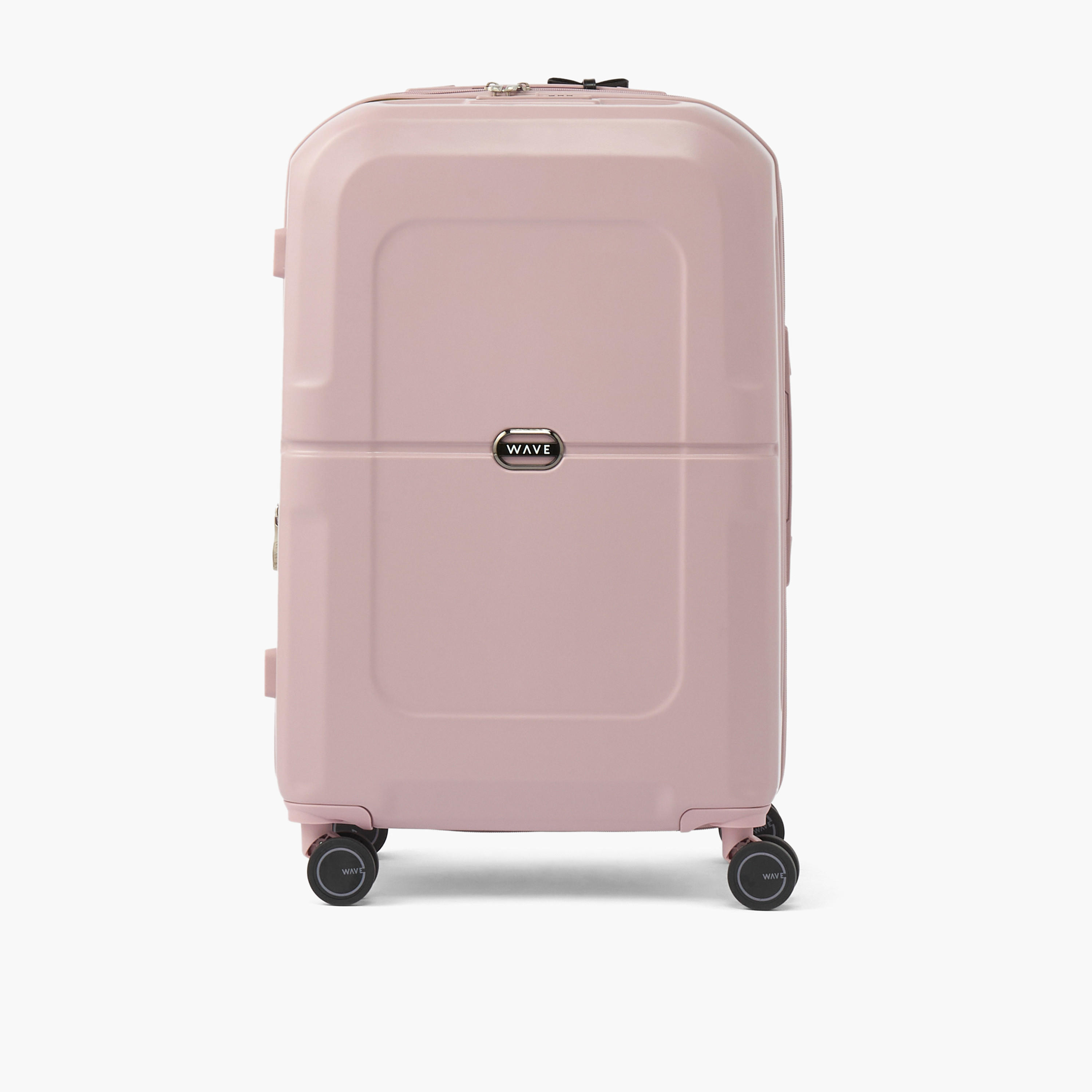 WAVE Solid Hardcase Luggage Trolley with Retractable Handle - 24 inches Check-In Bag-travel-luggagesandbags-luggage-image-2