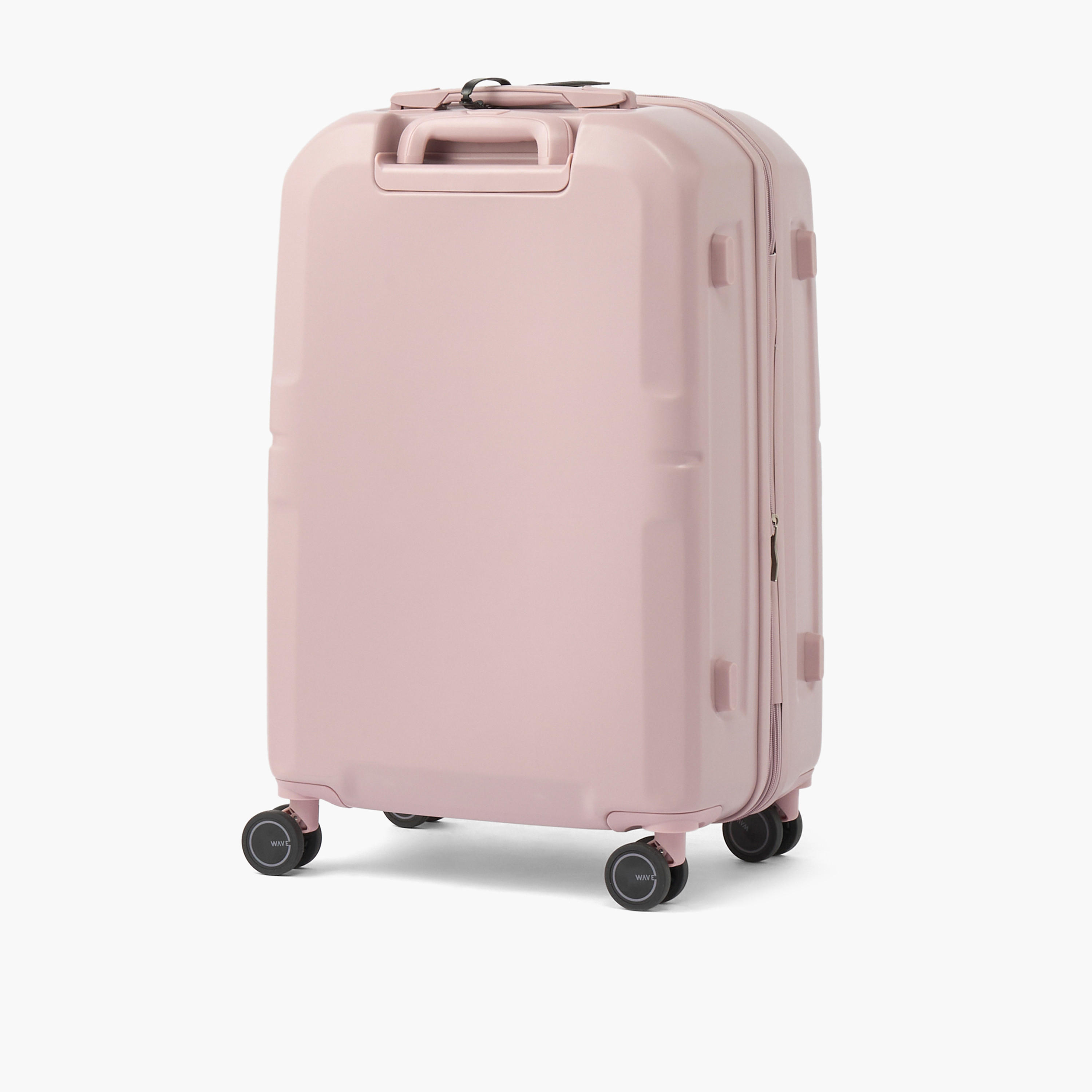 WAVE Solid Hardcase Luggage Trolley with Retractable Handle - 24 inches Check-In Bag-travel-luggagesandbags-luggage-image-3