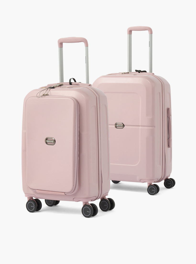 WAVE Solid Hardcase Luggage Trolley with Retractable Handle - 20 inches Cabin Bag-travel-luggagesandbags-luggage-image-11