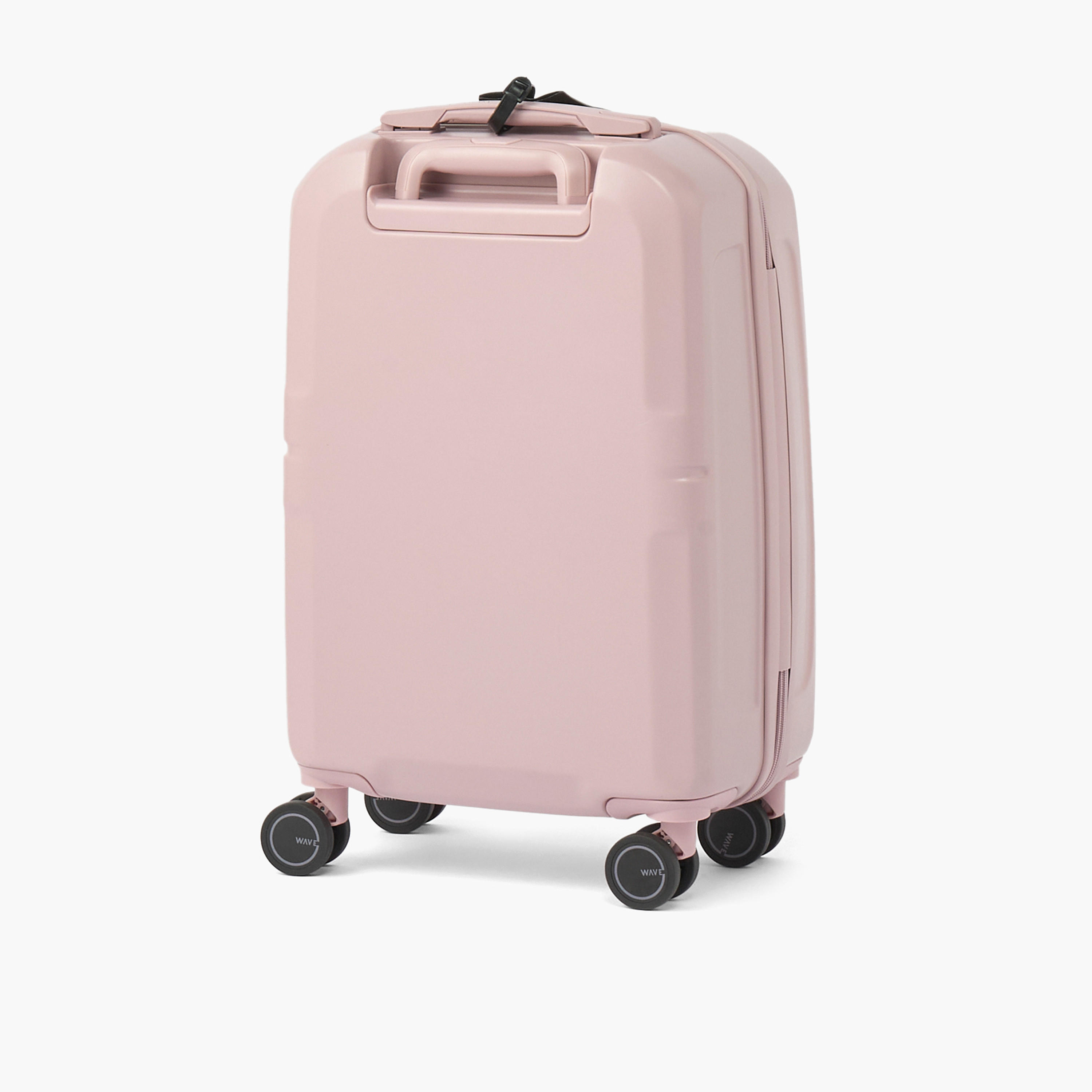 WAVE Solid Hardcase Luggage Trolley with Retractable Handle - 20 inches Cabin Bag-travel-luggagesandbags-luggage-image-3