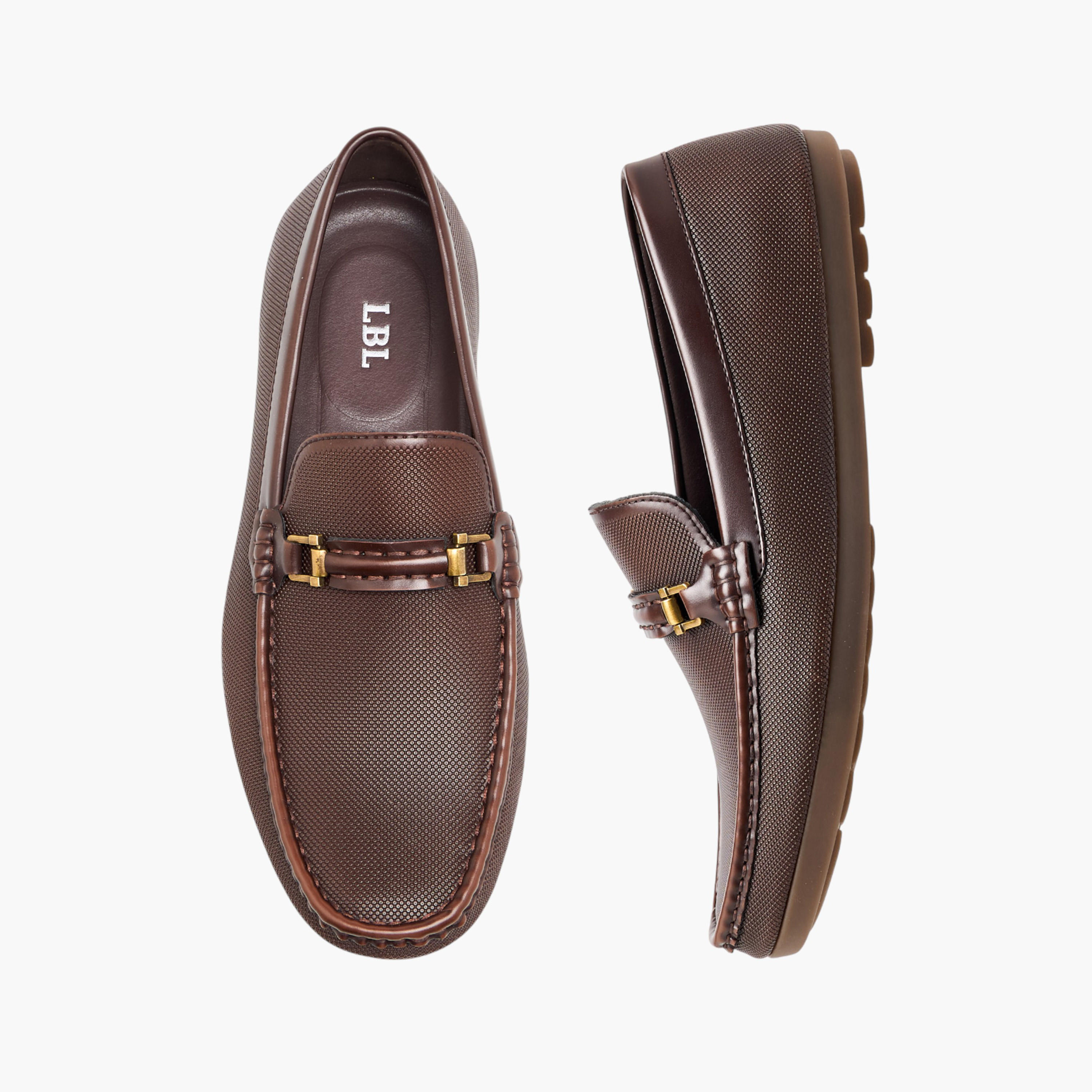 حذاء لوفر بارز الملمس للرجال من أل بي أل من شو إكسبريس-men-shoes-loafersandmoccasins-image-1