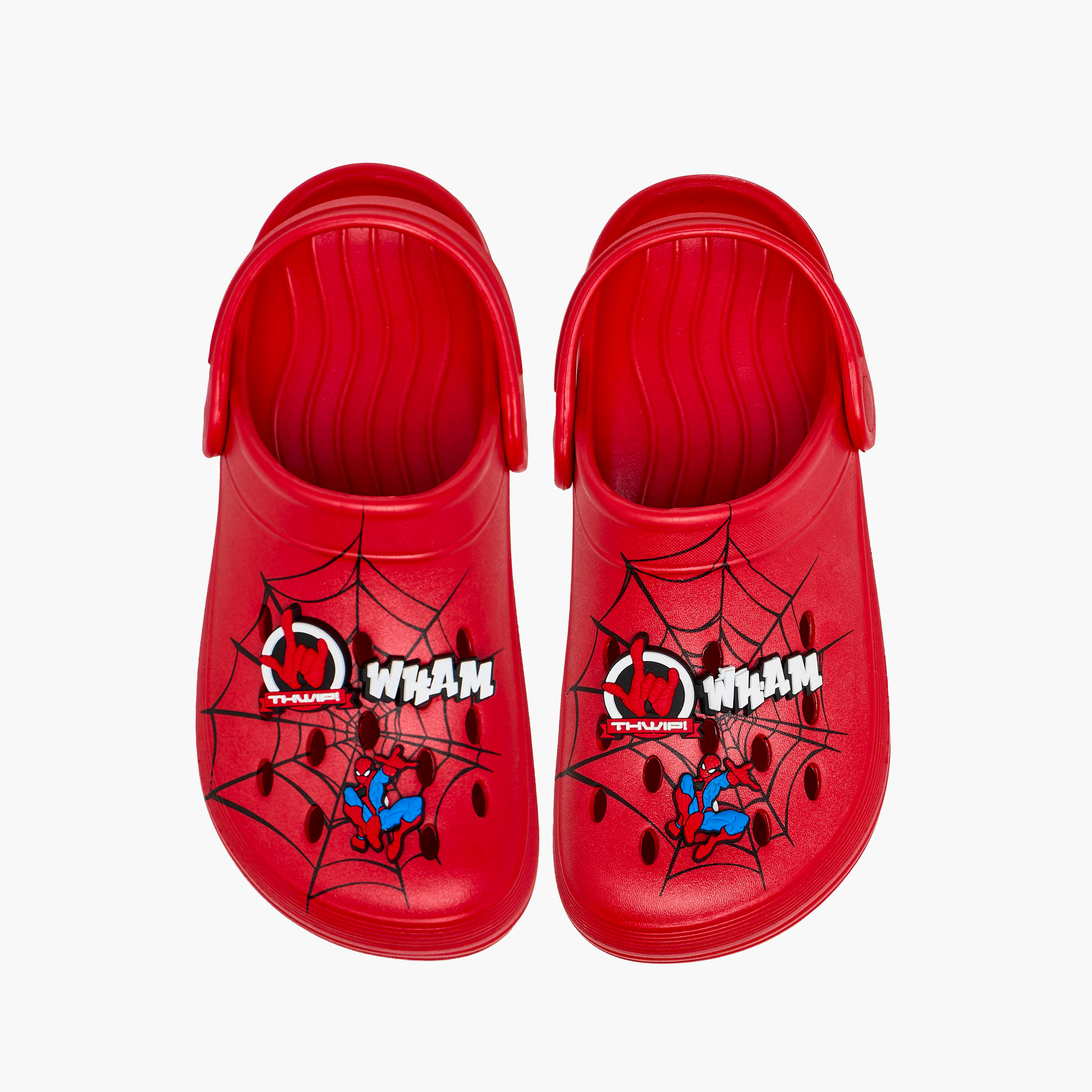 Boys Spider-Man Print Clogs-boys-shoes-sandals-image-1