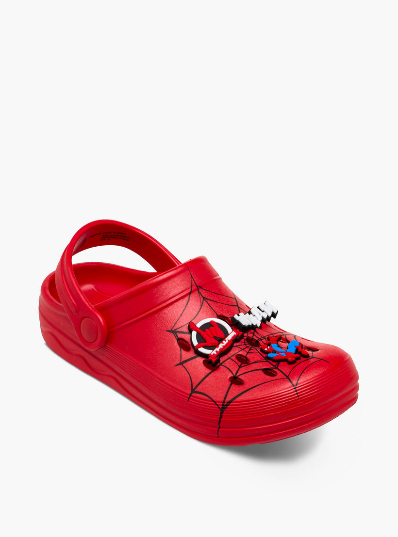 Boys Spider-Man Print Clogs-boys-shoes-sandals-image-2