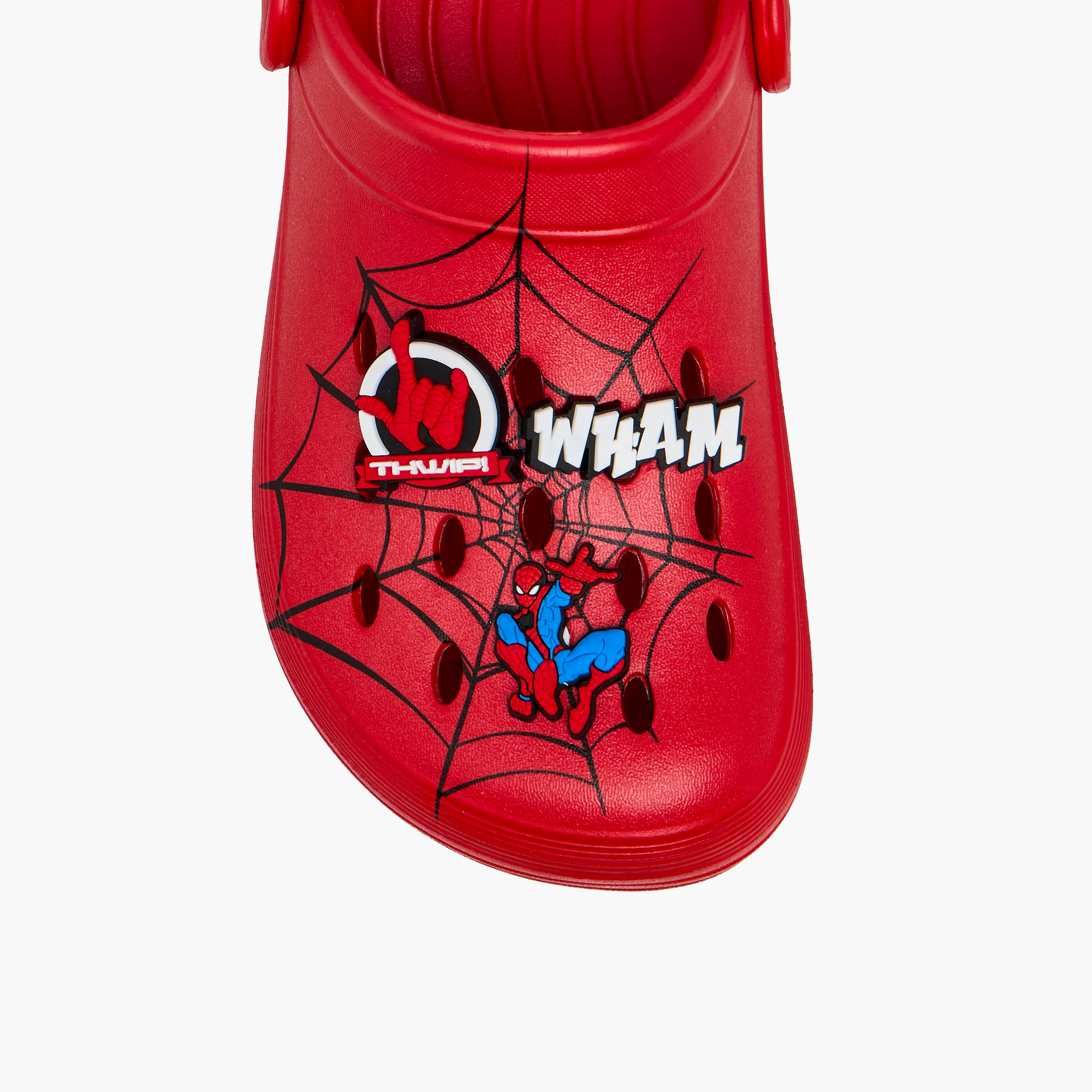 Boys Spider-Man Print Clogs-boys-shoes-sandals-image-4