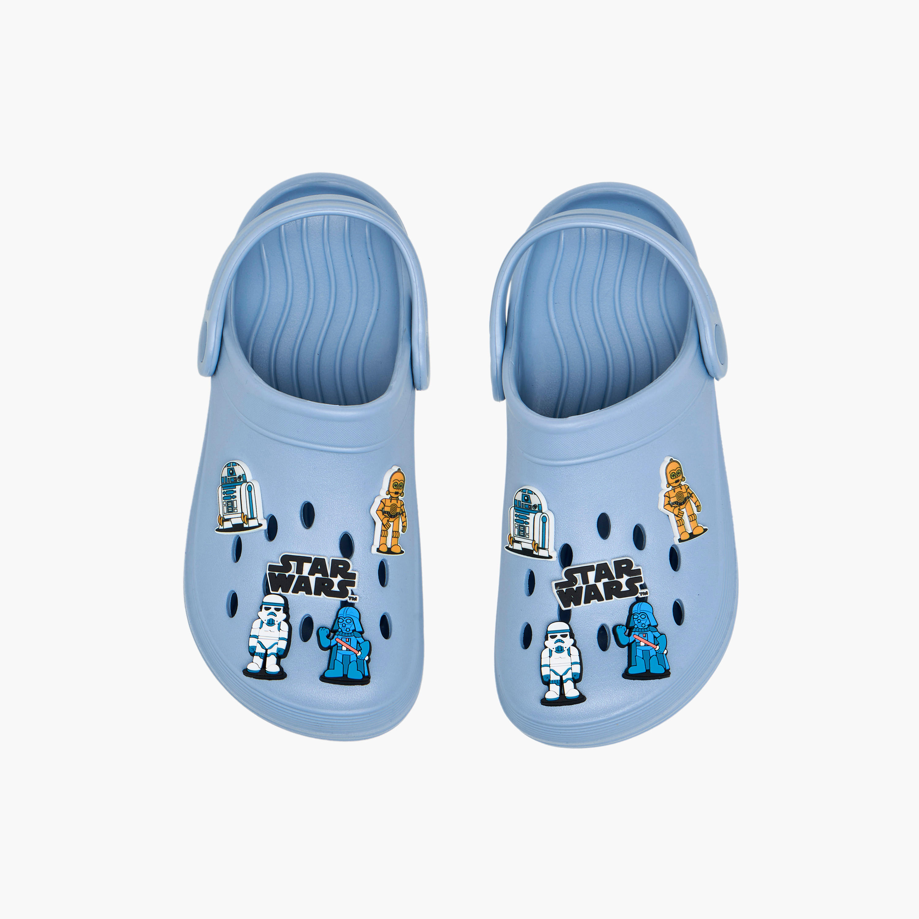 صندل خفيف بحزام خلفي وبزينة جيبيتز ستار وورز للأولاد من لوكاس فيلم-boys-shoes-flipflopsandslides-image-1
