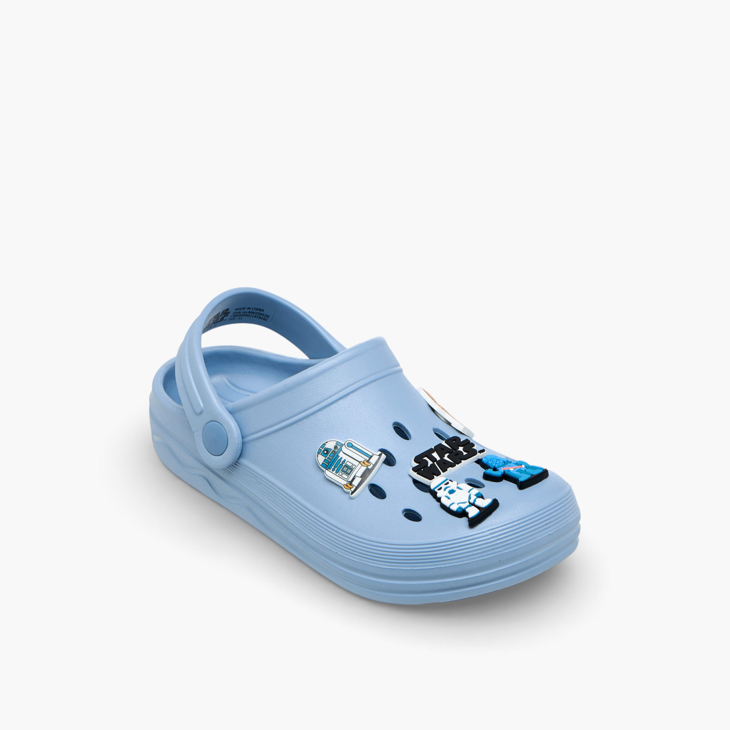 صندل خفيف بحزام خلفي وبزينة جيبيتز ستار وورز للأولاد من لوكاس فيلم-boys-shoes-flipflopsandslides-image-2