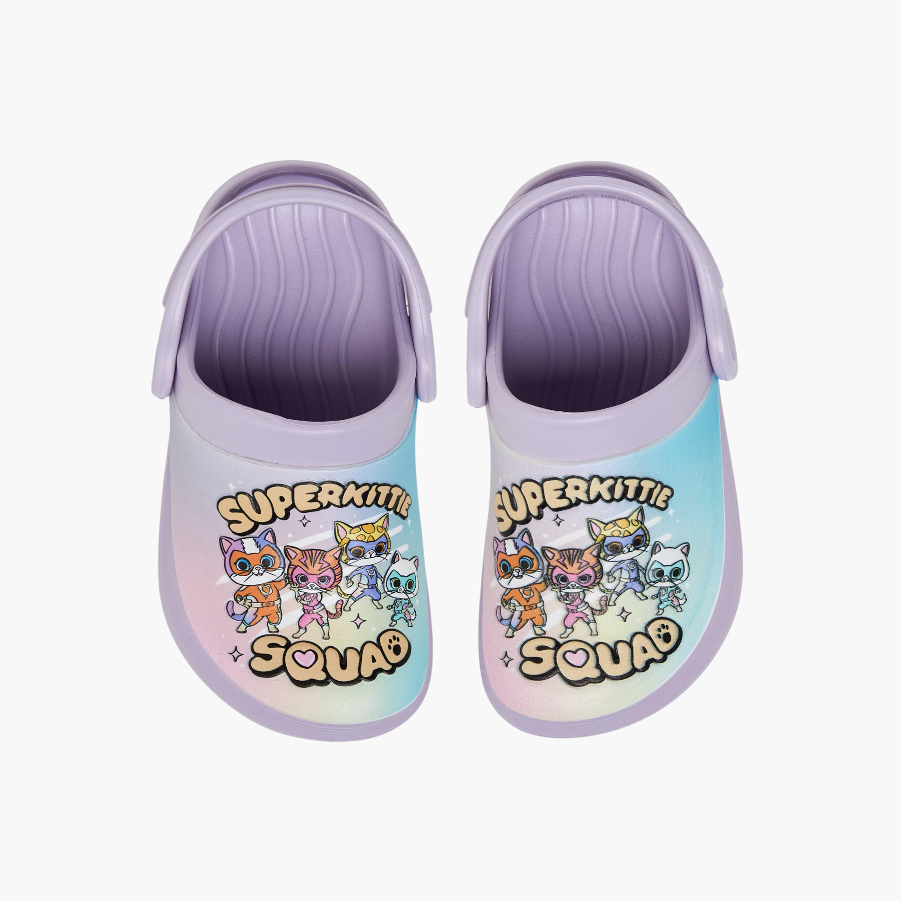 Disney Girls Superkitty Squad Print Backstrap Clogs-girls-shoes-sandals-image-1