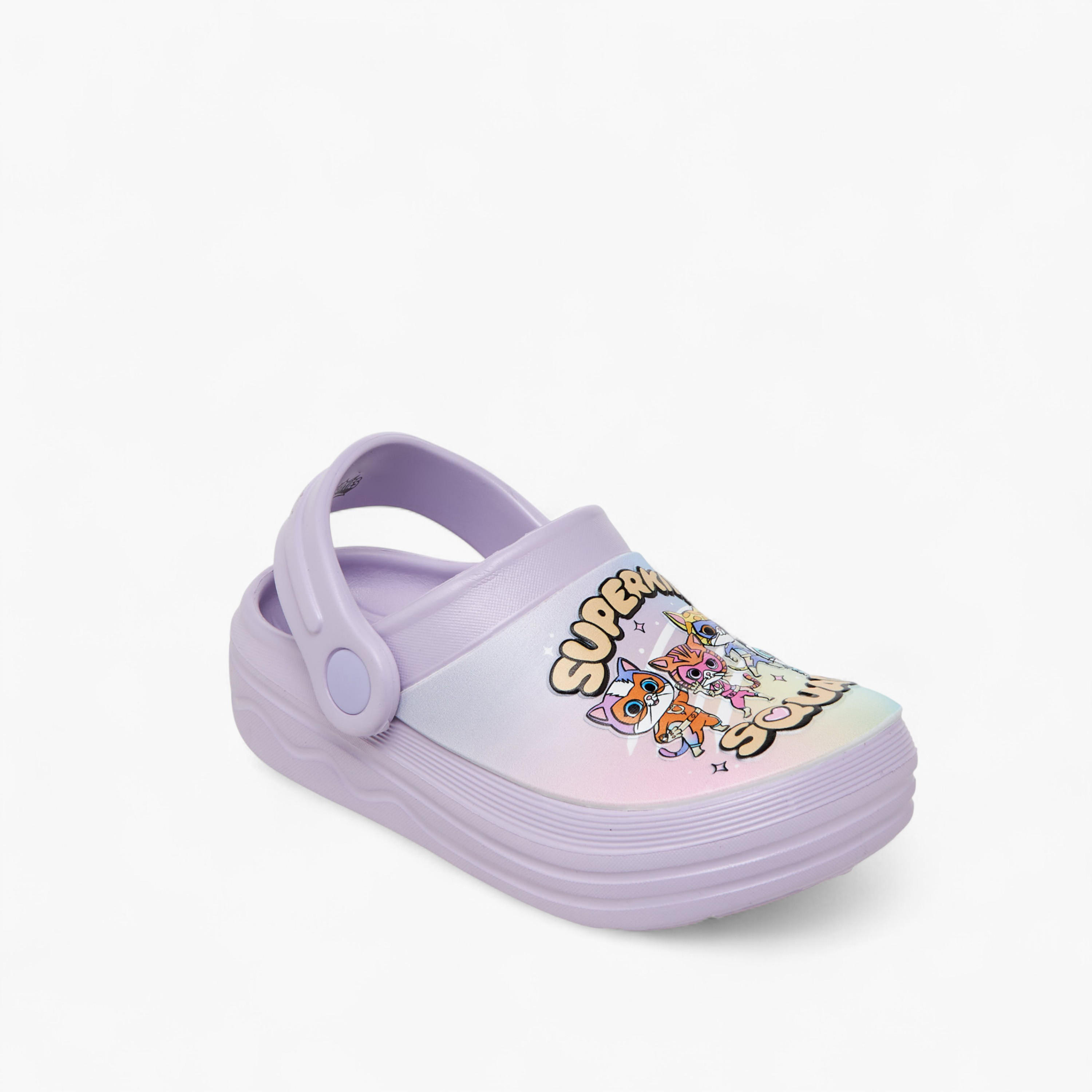 Disney Girls Superkitty Squad Print Backstrap Clogs-girls-shoes-sandals-image-2