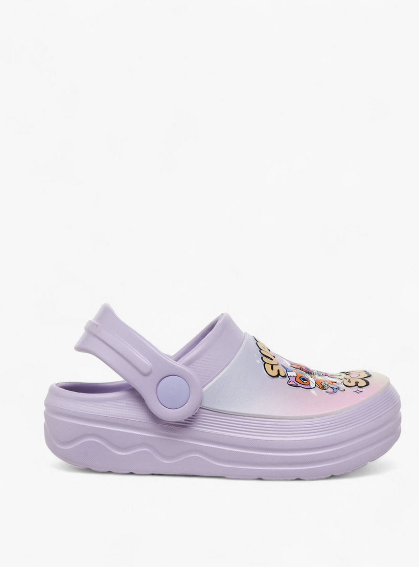 Disney Girls Superkitty Squad Print Backstrap Clogs-girls-shoes-sandals-image-3