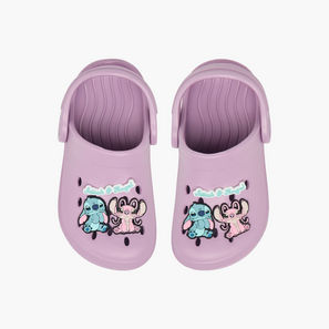 Disney Girls Angel and Stitch Jibbitz Charm Detail Clogs-girls-shoes-image-1