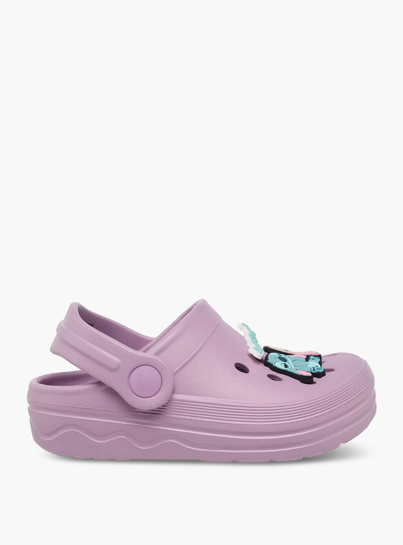 Disney Girls Angel and Stitch Jibbitz Charm Detail Clogs-girls-shoes-sandals-image-3