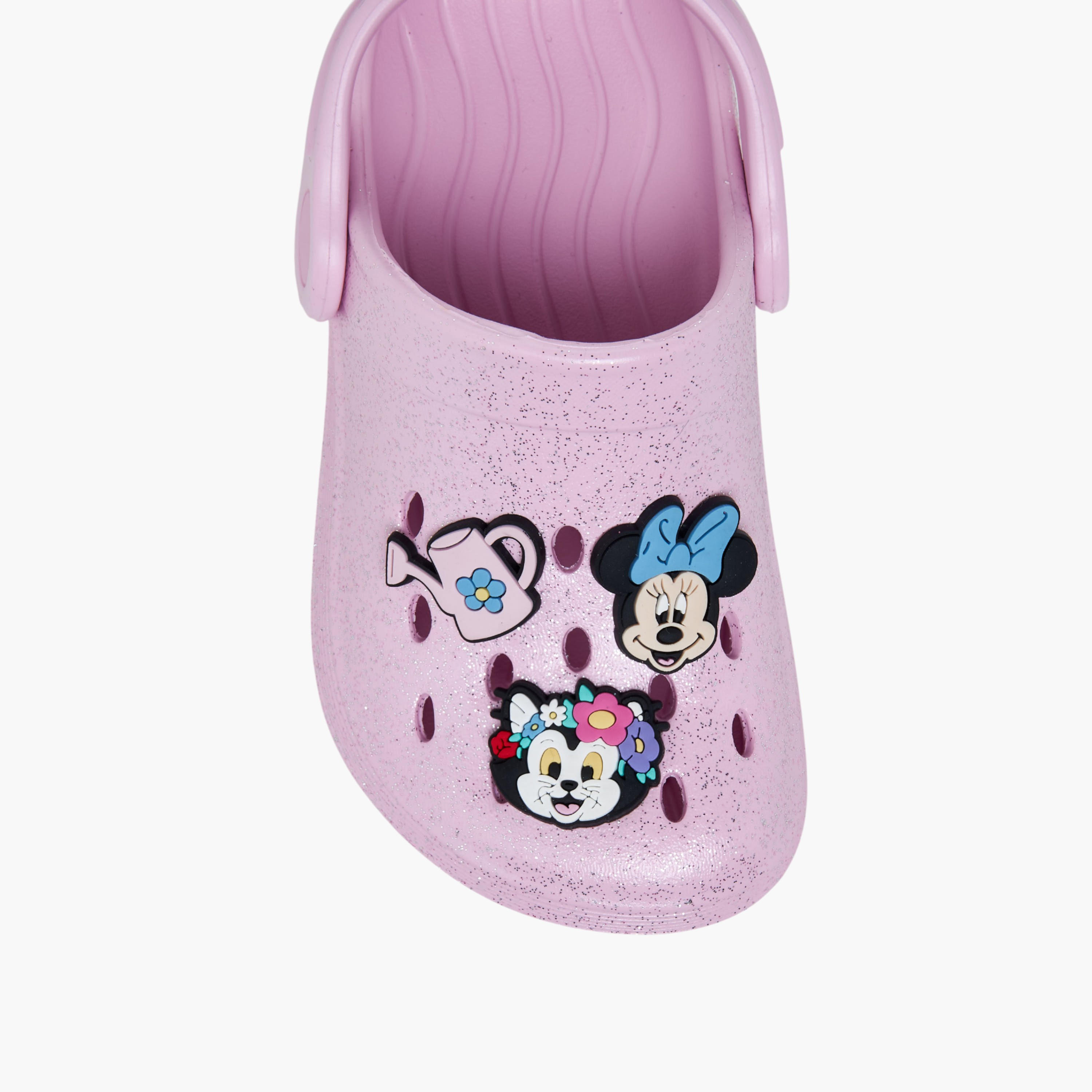 صندل كلوج بحزام خلفي وزخارف ميني ماوس للبنات من ديزني-girls-shoes-sandals-image-4