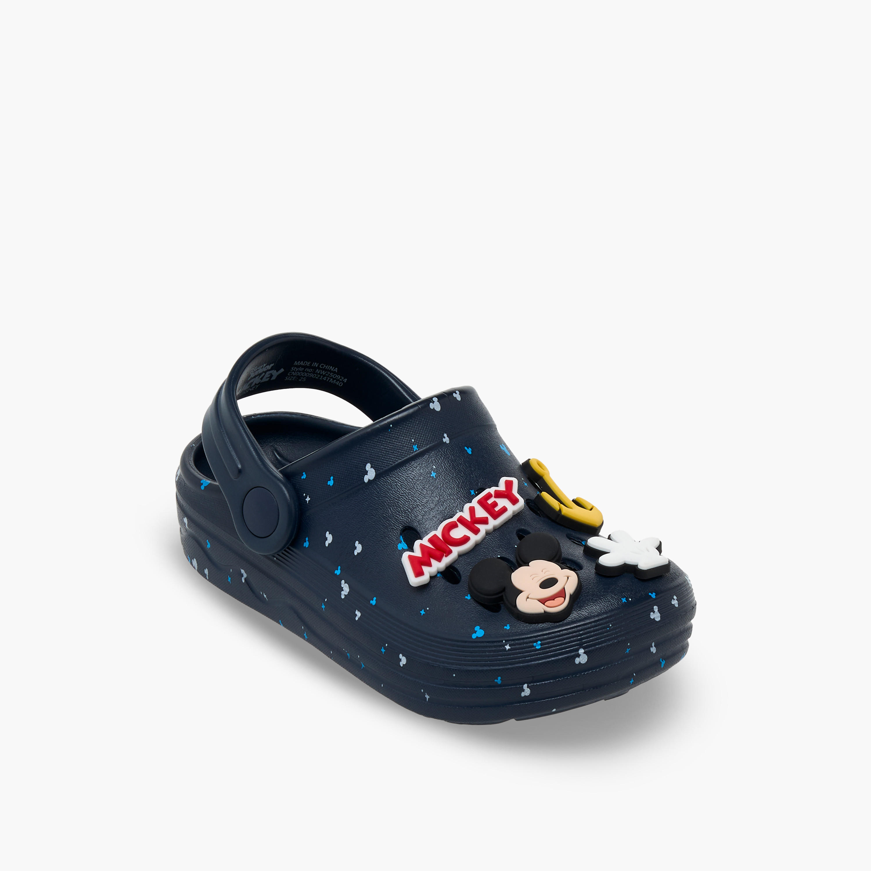 Disney Boys Mickey Mouse Detail Clogs with Backstrap-boys-shoes-sandals-image-2