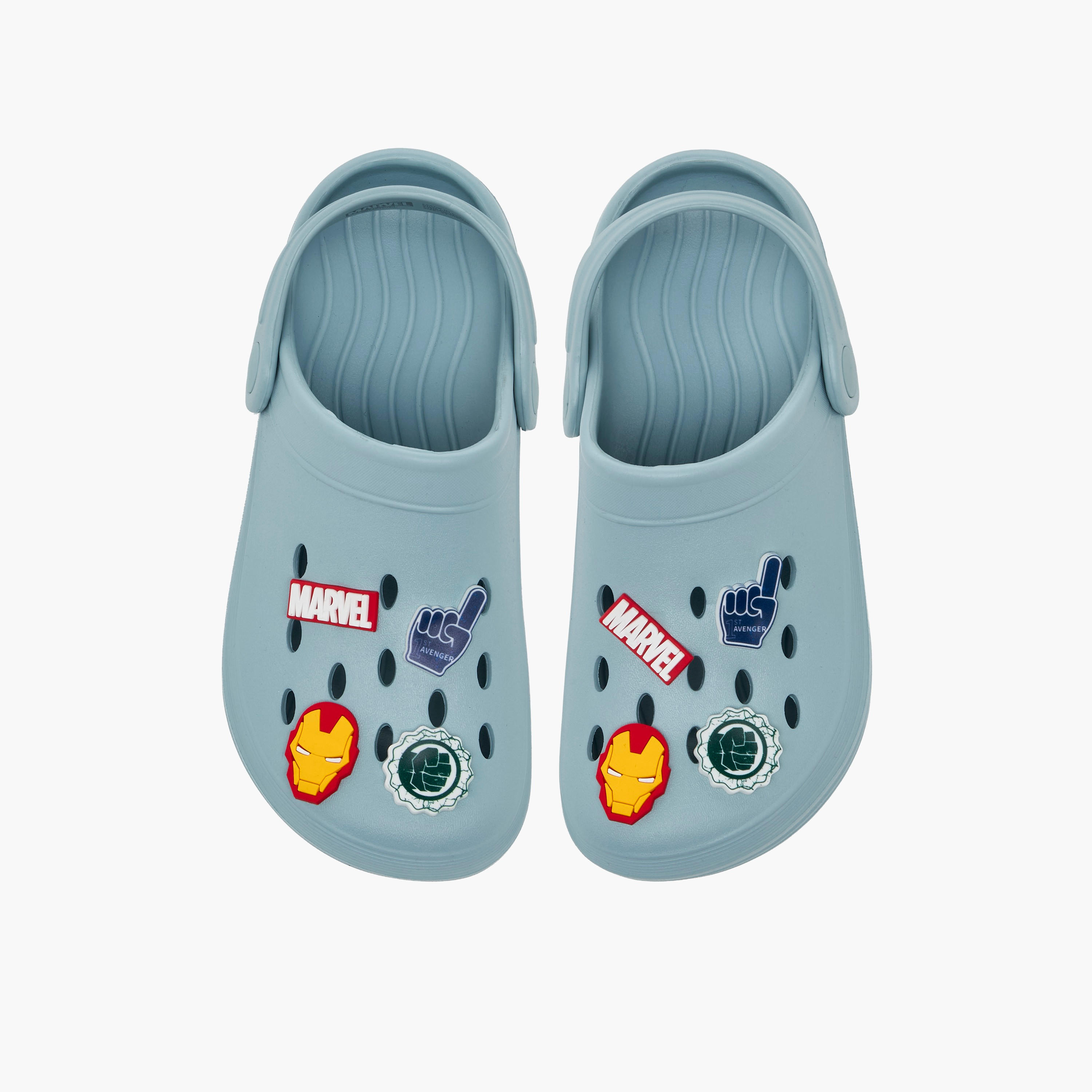 Boys Backstrap Avengers Accent Clogs-boys-shoes-flipflopsandslides-image-1