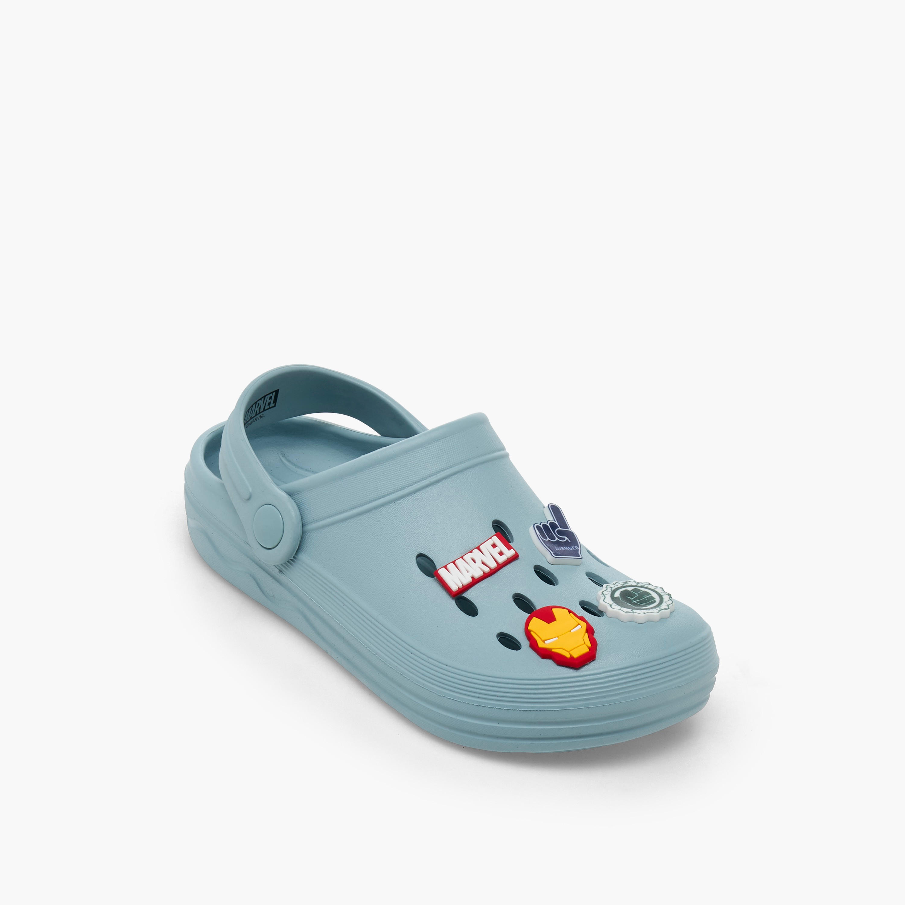 Boys Backstrap Avengers Accent Clogs-boys-shoes-flipflopsandslides-image-2