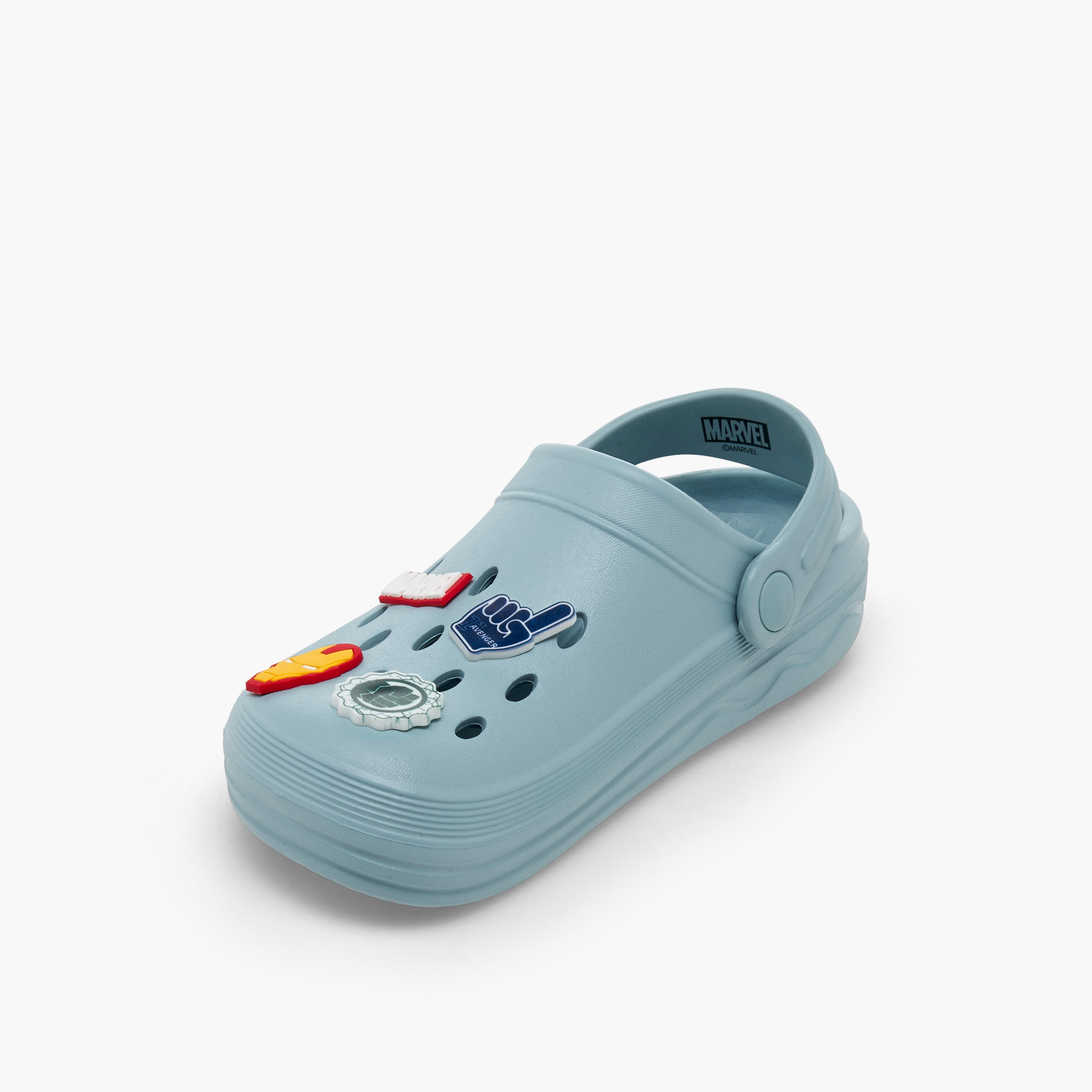 Boys Backstrap Avengers Accent Clogs-boys-shoes-flipflopsandslides-image-4