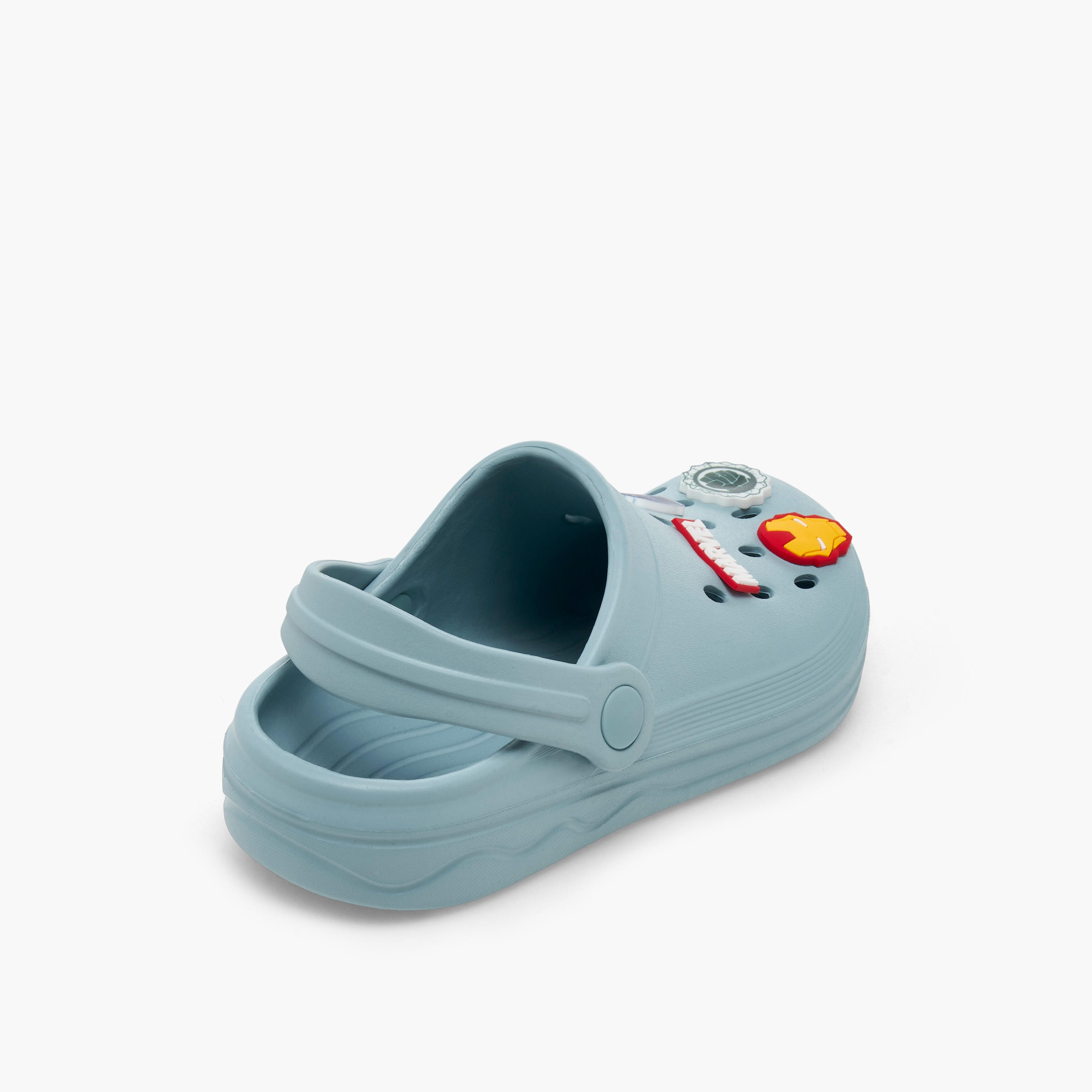 Boys Backstrap Avengers Accent Clogs-boys-shoes-flipflopsandslides-image-6