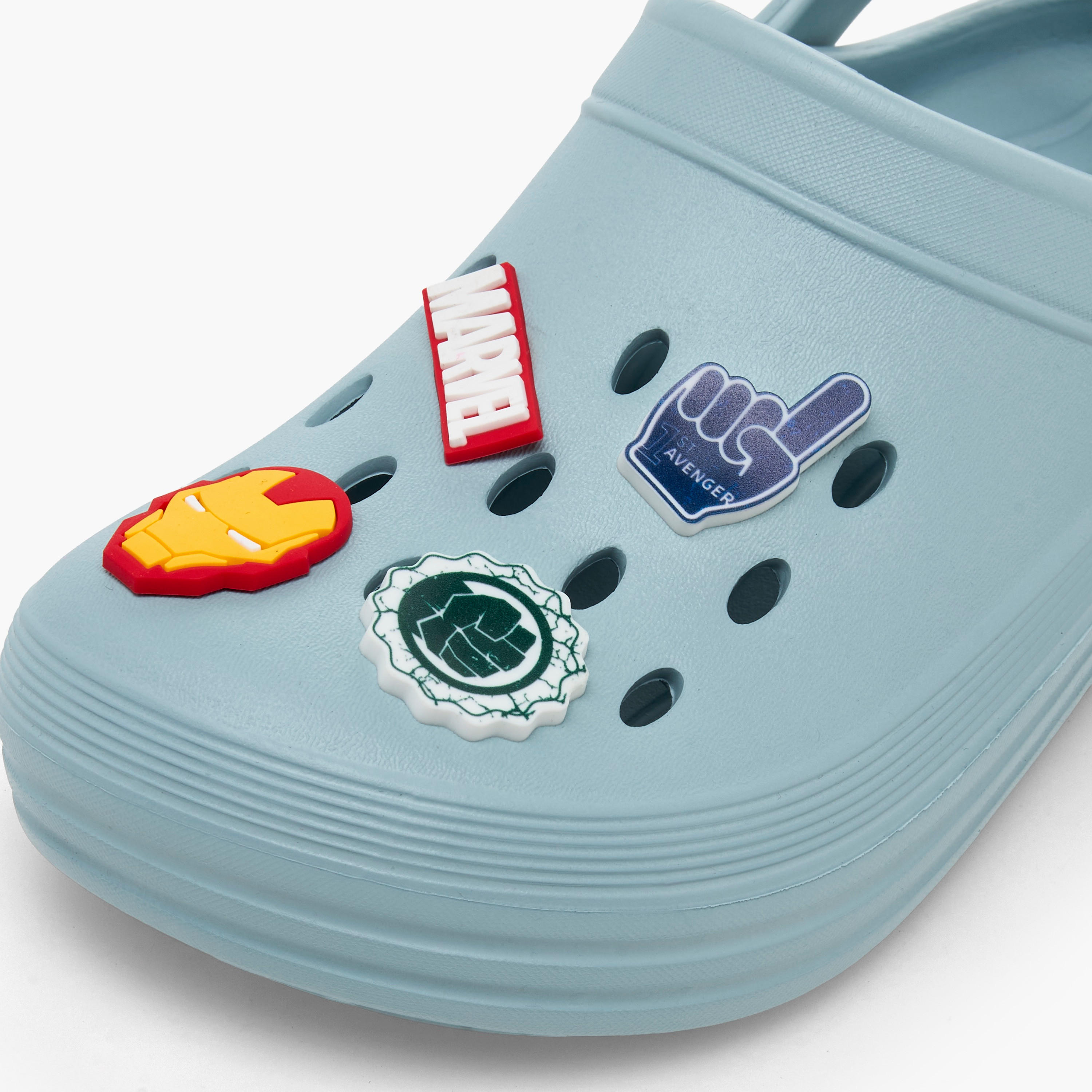 Boys Backstrap Avengers Accent Clogs-boys-shoes-flipflopsandslides-image-7