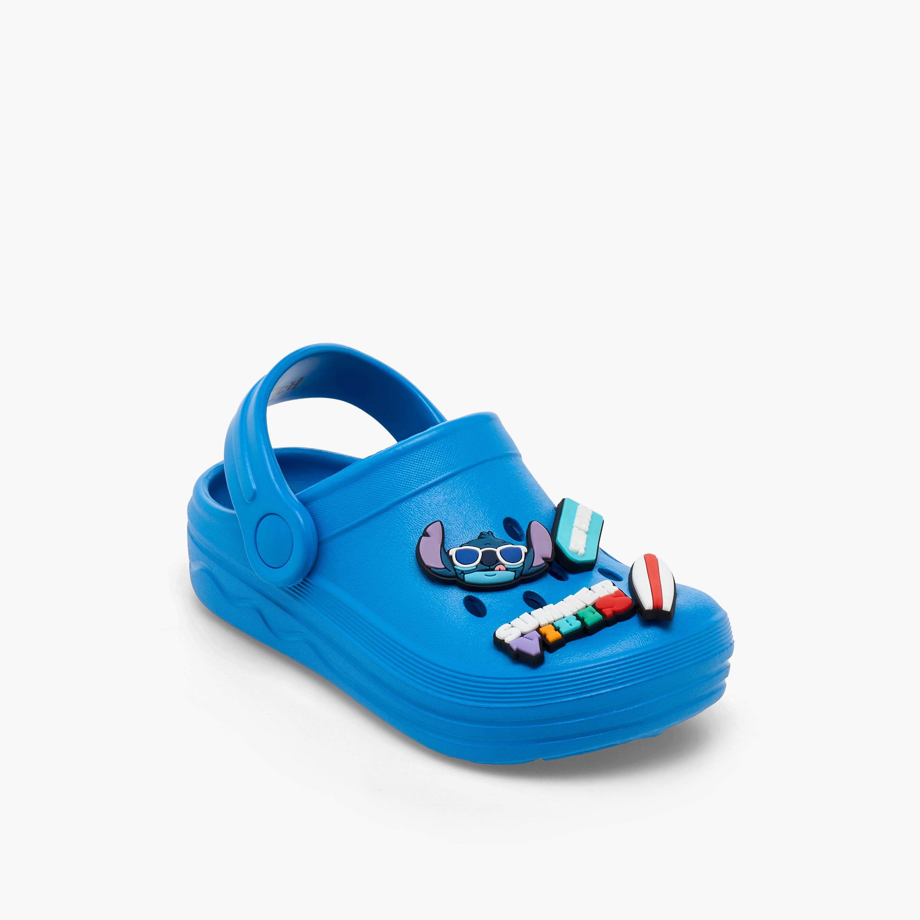 Disney Boys Backstrap Stitch Accent Clogs-boys-shoes-sandals-image-2