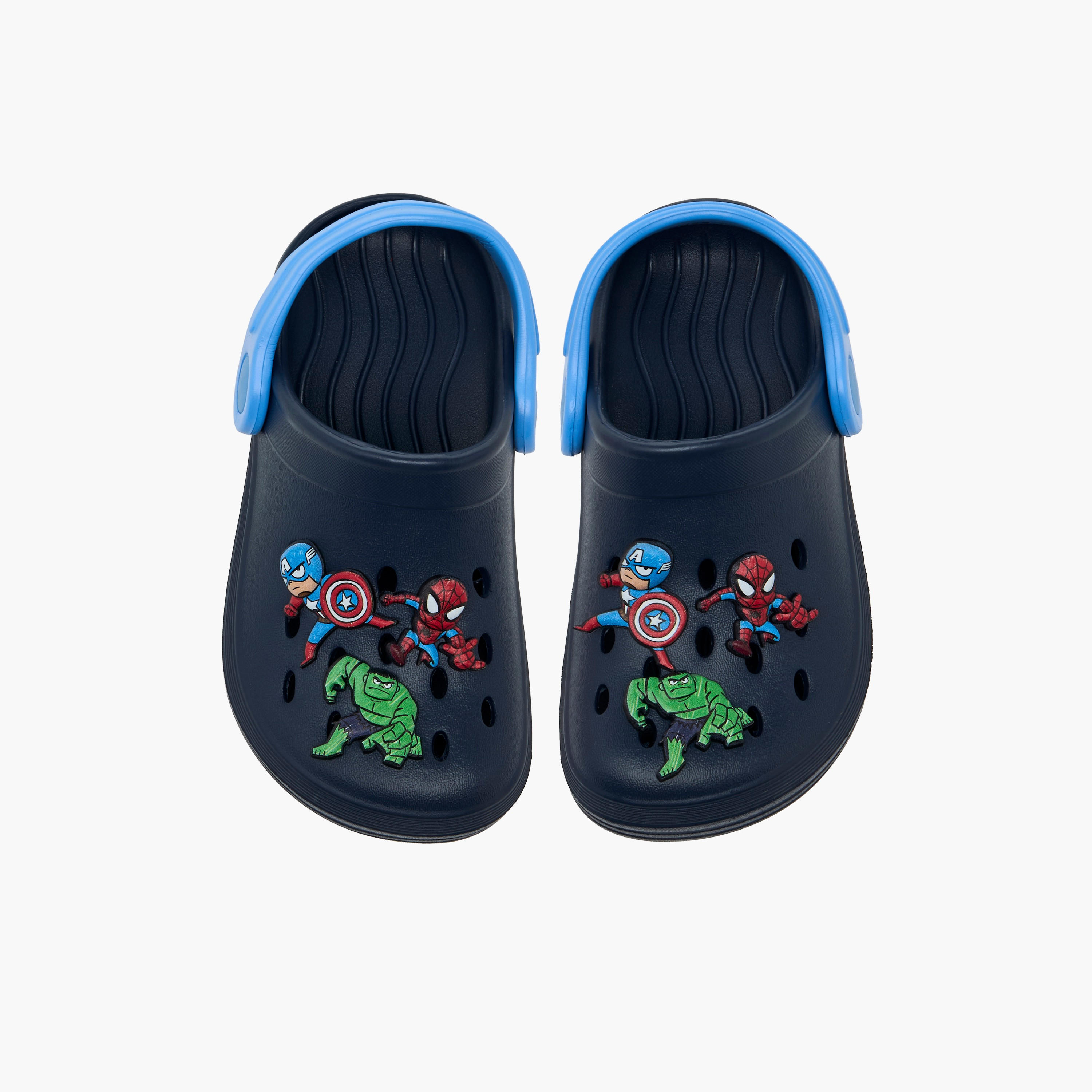 Boys Backstrap Avengers Accent Clogs-boys-shoes-flipflopsandslides-image-1