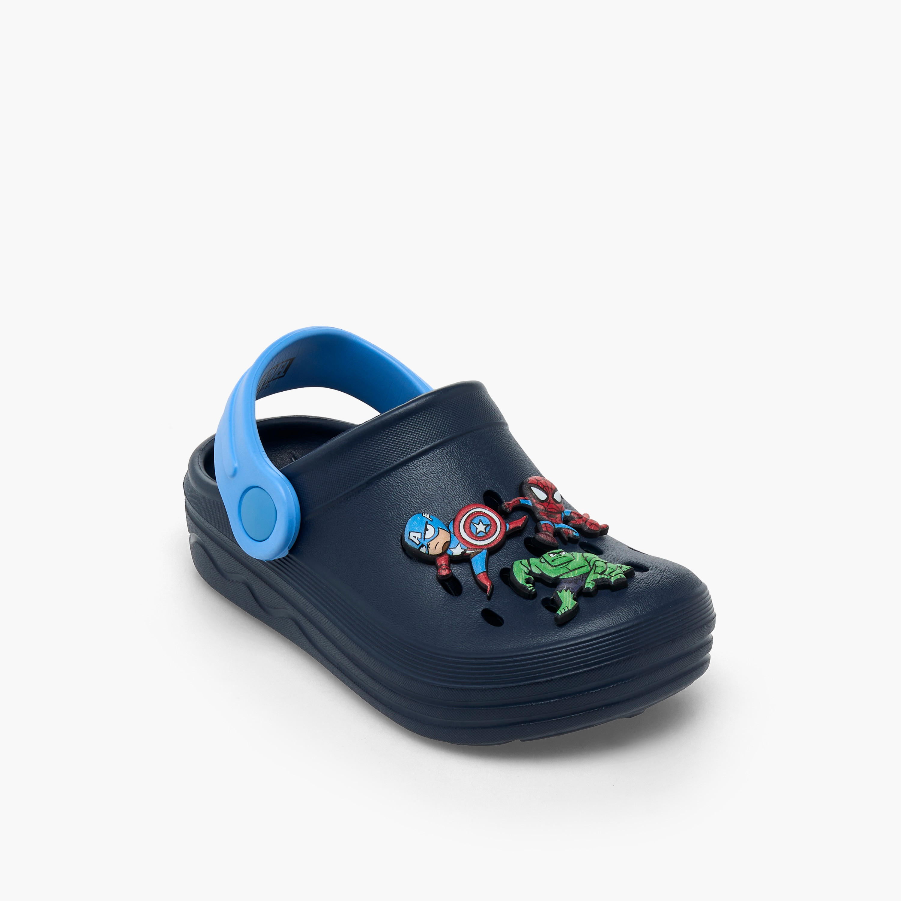 Boys Backstrap Avengers Accent Clogs-boys-shoes-flipflopsandslides-image-2