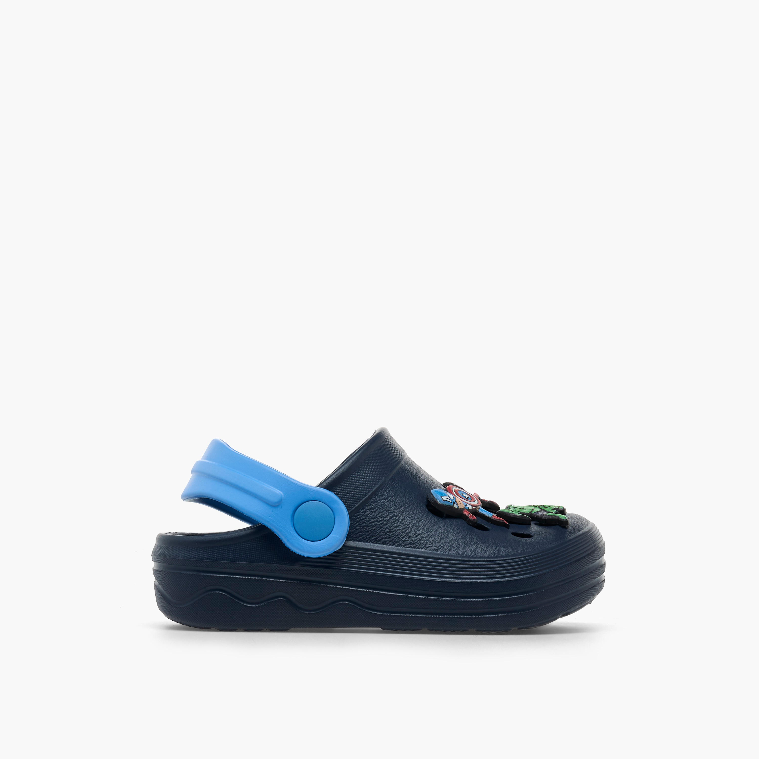 Boys Backstrap Avengers Accent Clogs-boys-shoes-flipflopsandslides-image-3