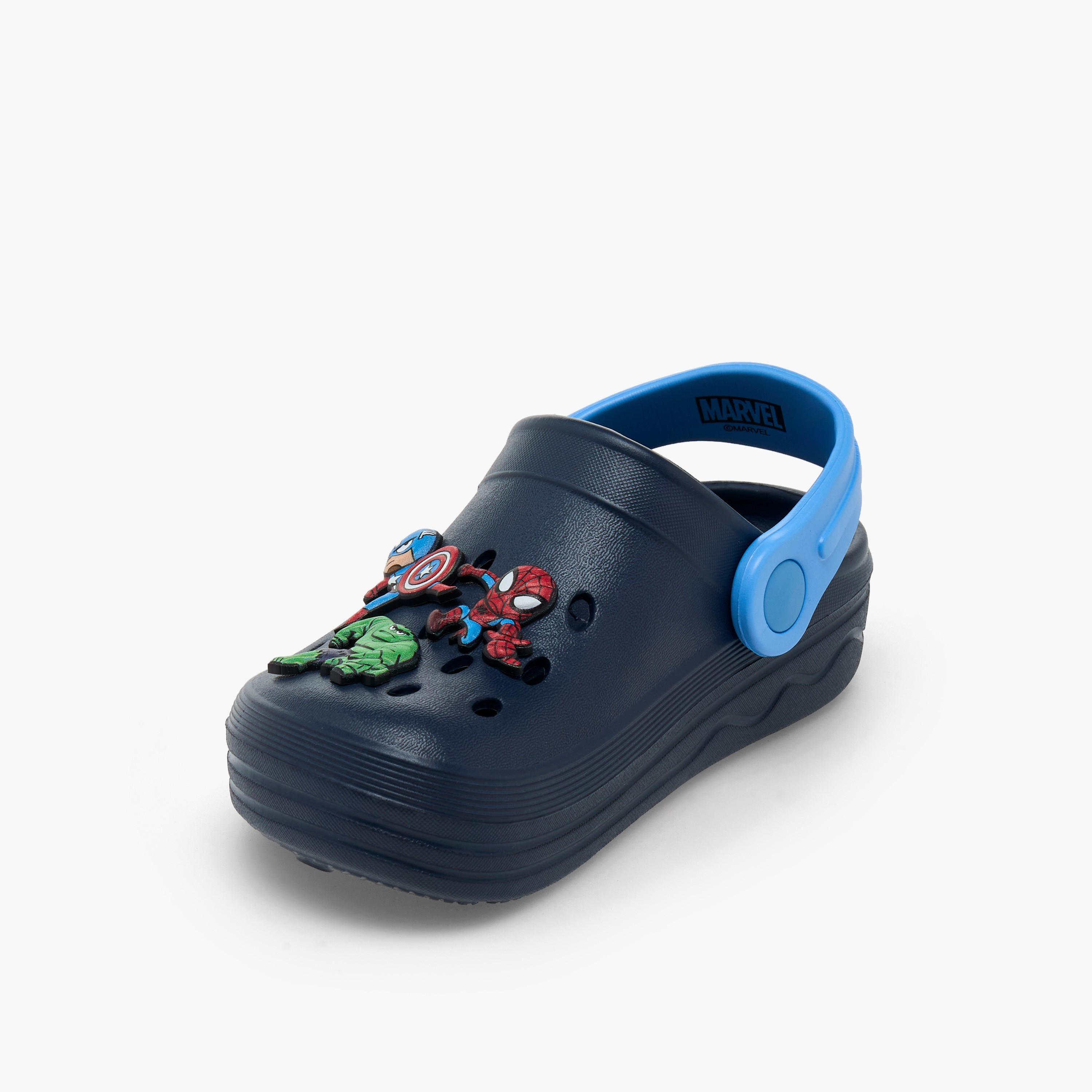 Boys Backstrap Avengers Accent Clogs-boys-shoes-flipflopsandslides-image-4