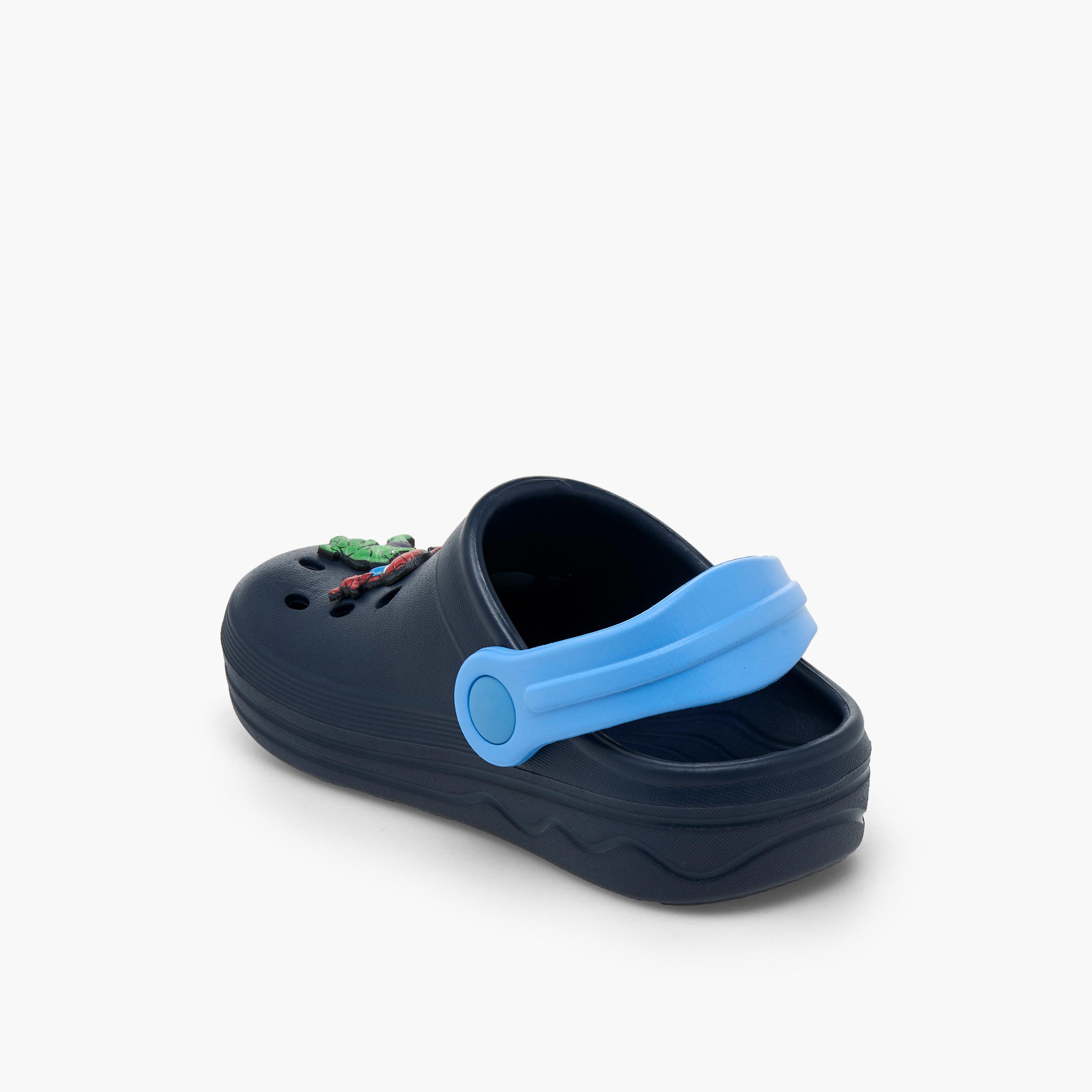 Boys Backstrap Avengers Accent Clogs-boys-shoes-flipflopsandslides-image-5