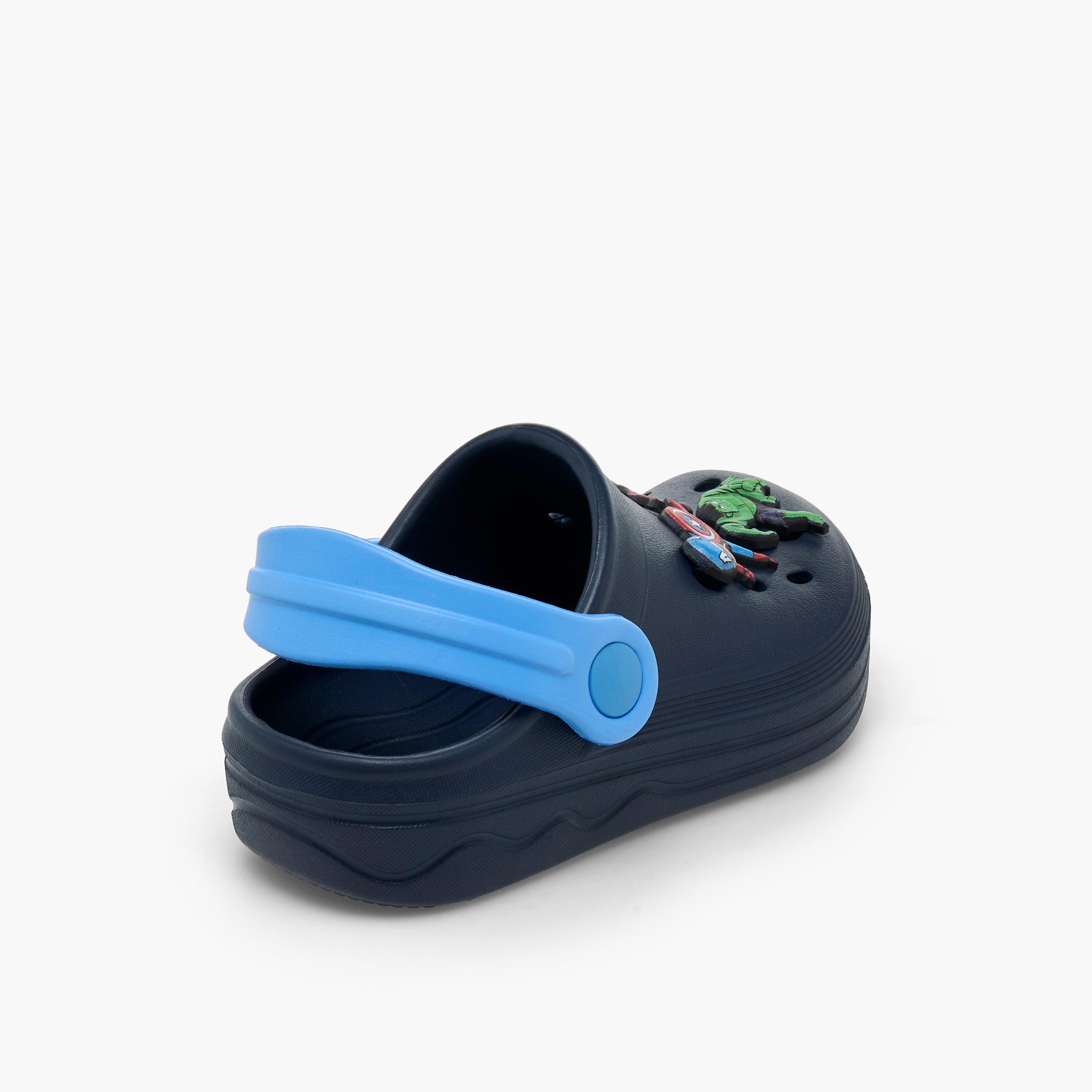 Boys Backstrap Avengers Accent Clogs-boys-shoes-flipflopsandslides-image-6
