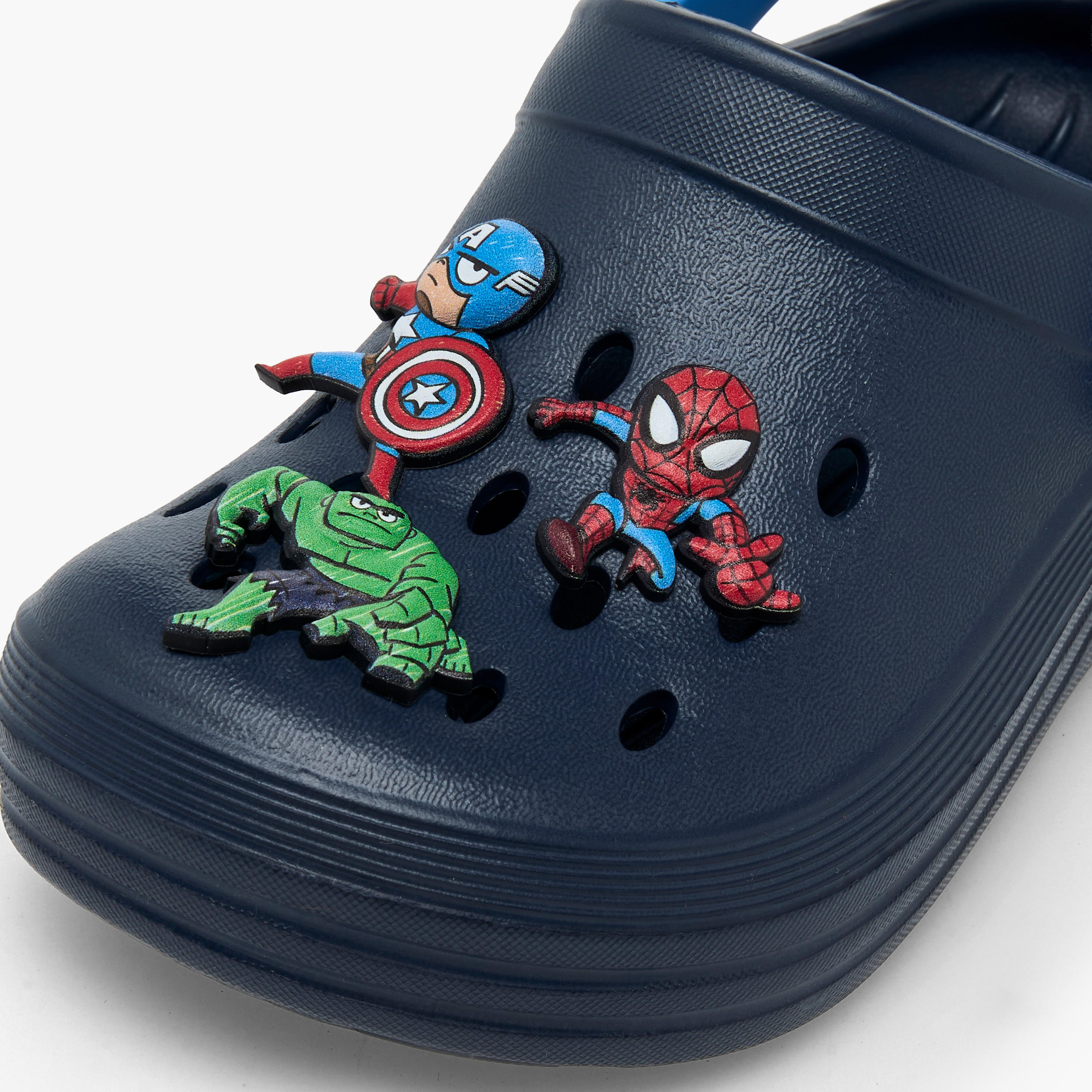 Boys Backstrap Avengers Accent Clogs-boys-shoes-flipflopsandslides-image-7