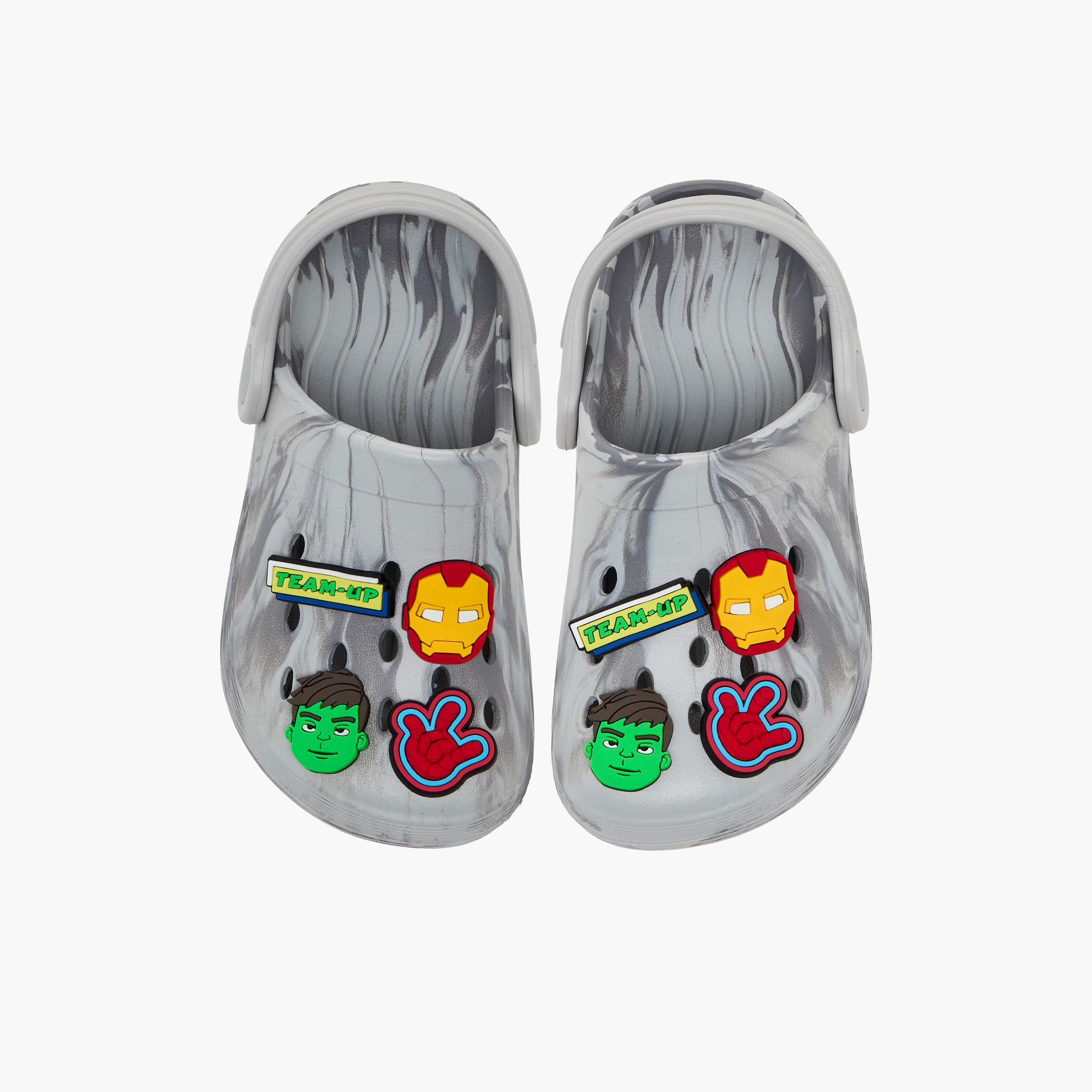 Boys Backstrap Avengers Accent Clogs-boys-shoes-sandals-image-1